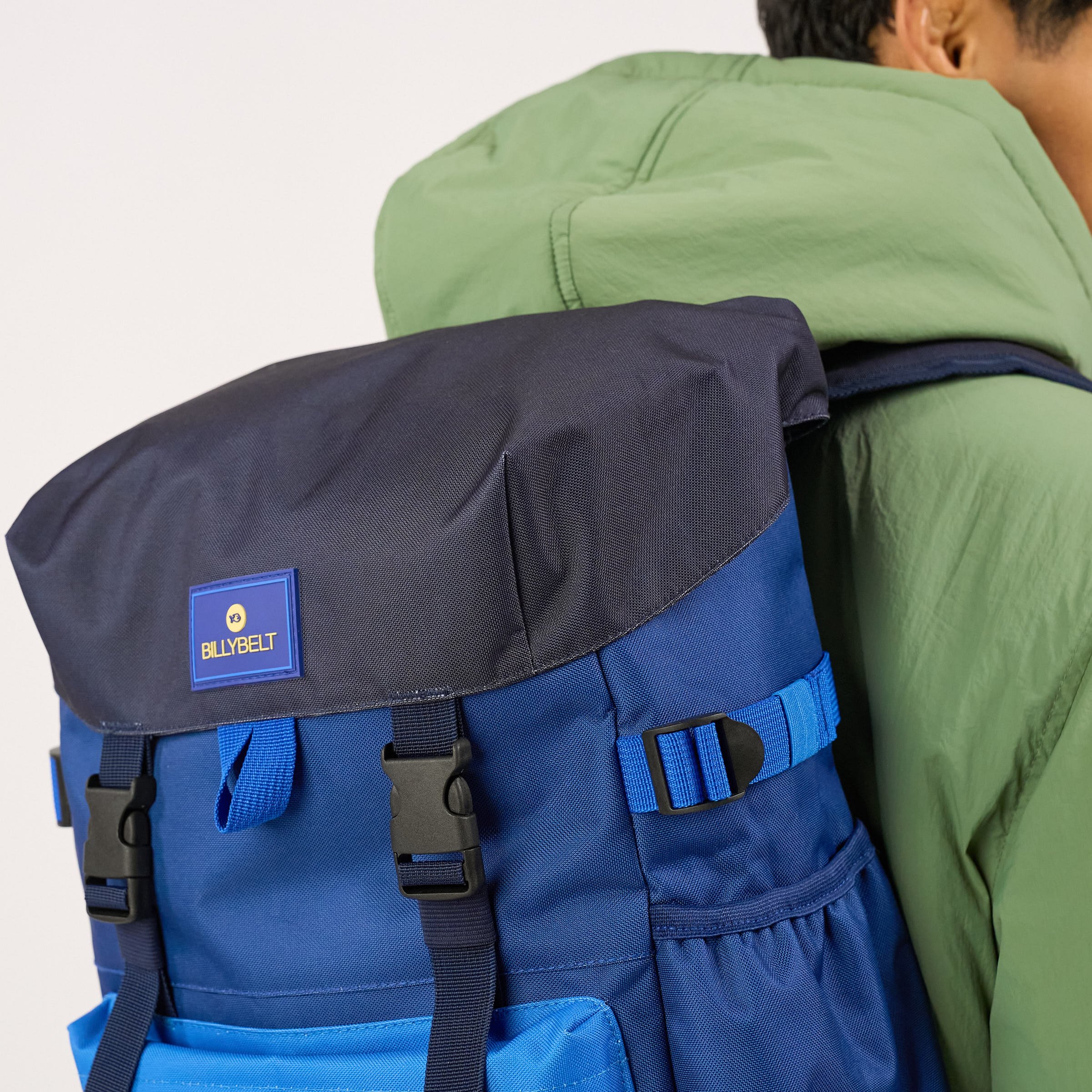 Recycled polyester backpack | Blue BILLYBELT Men