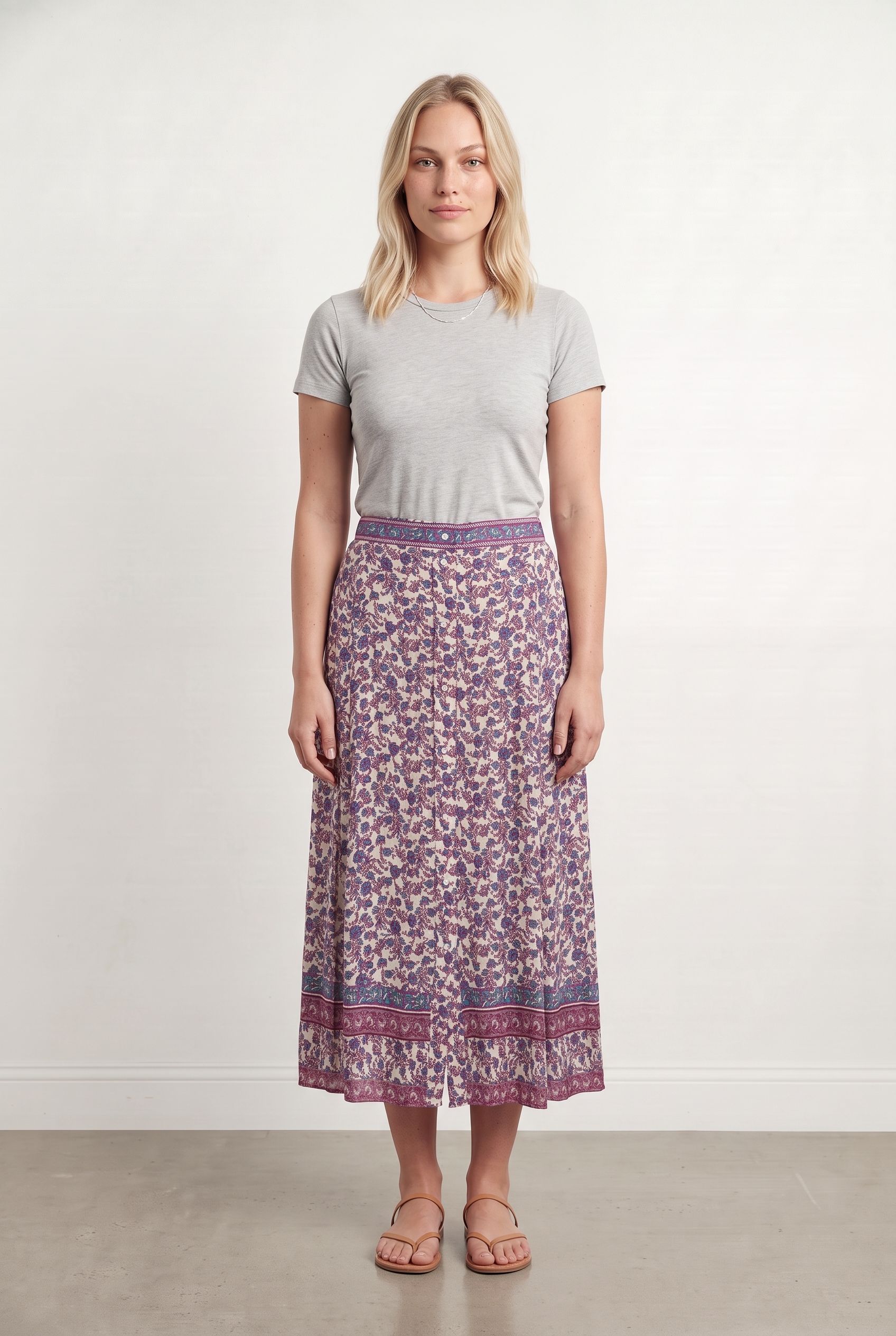 Long skirt SEZANE - Seconde main Multicolored