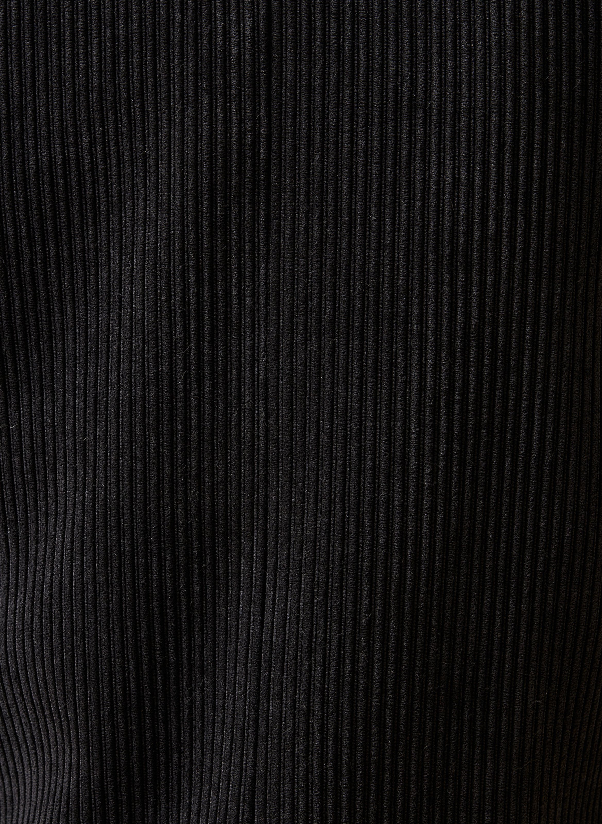 Veste tailleur droite en velours côtelé LA FEE MARABOUTEE Noir