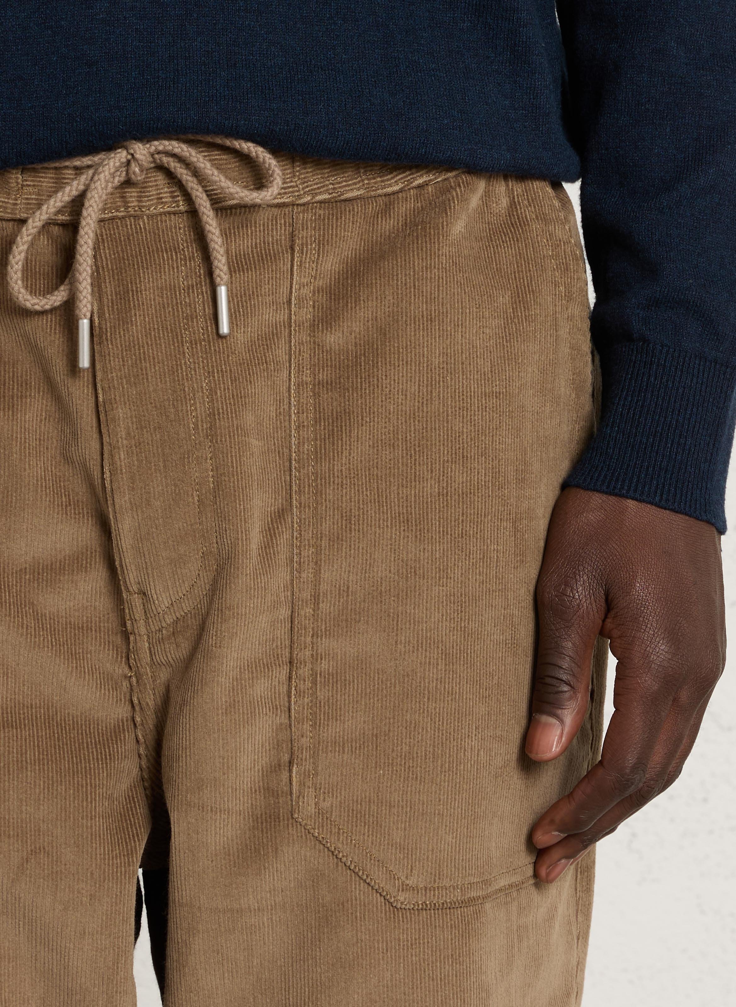 Rechte broek van gemengd biologisch katoenen corduroy PAUL SMITH Bruin