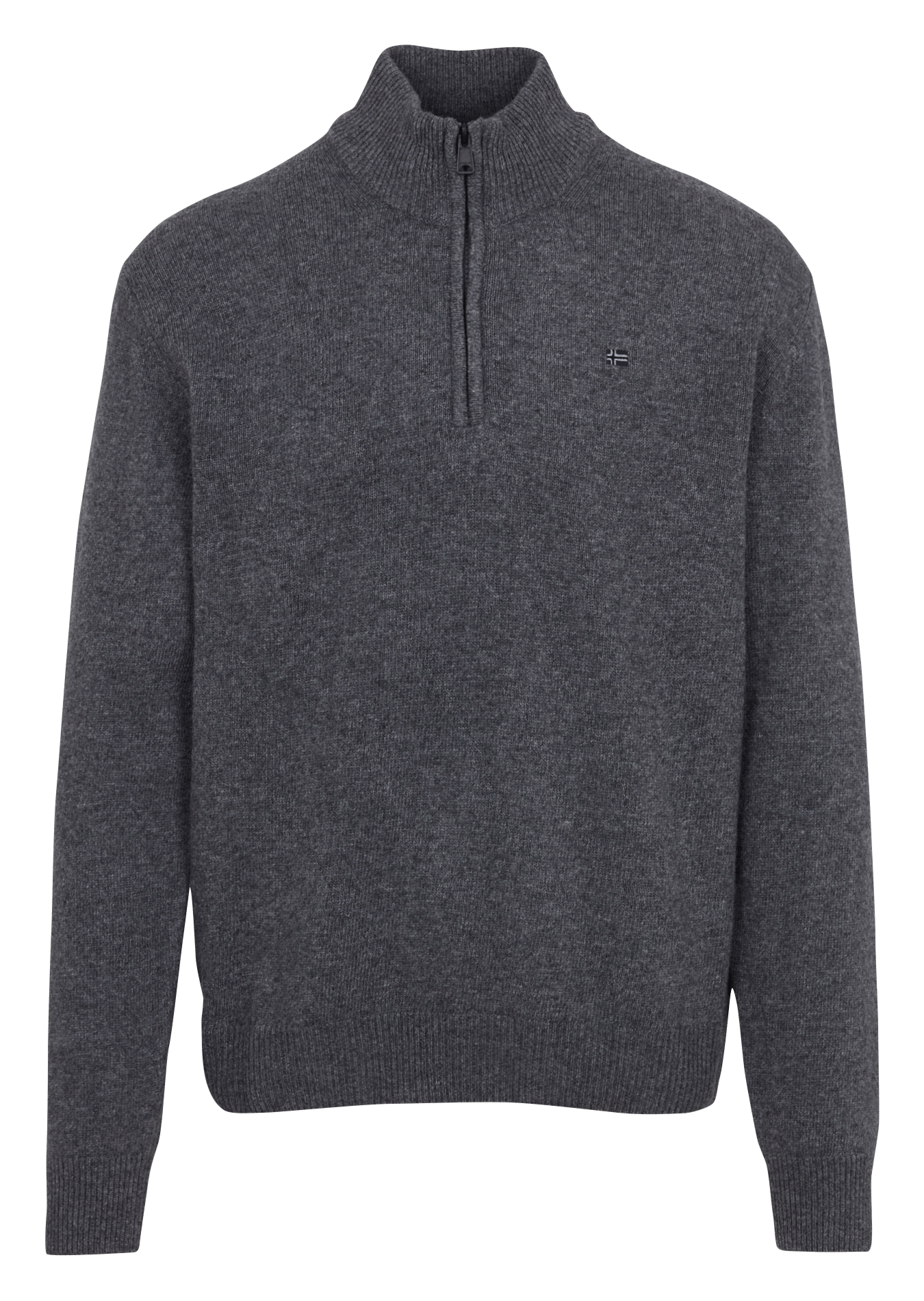 Gerade geschnittener Wollmix-Pullover NAPAPIJRI Grau