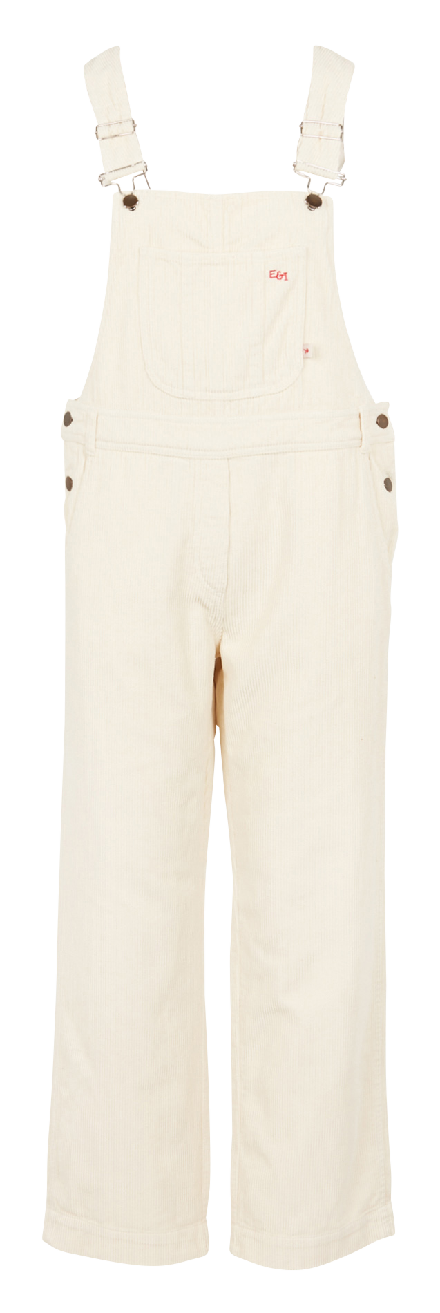 Gerade Latzhose in gerippter Optik EMILE ET IDA Beige