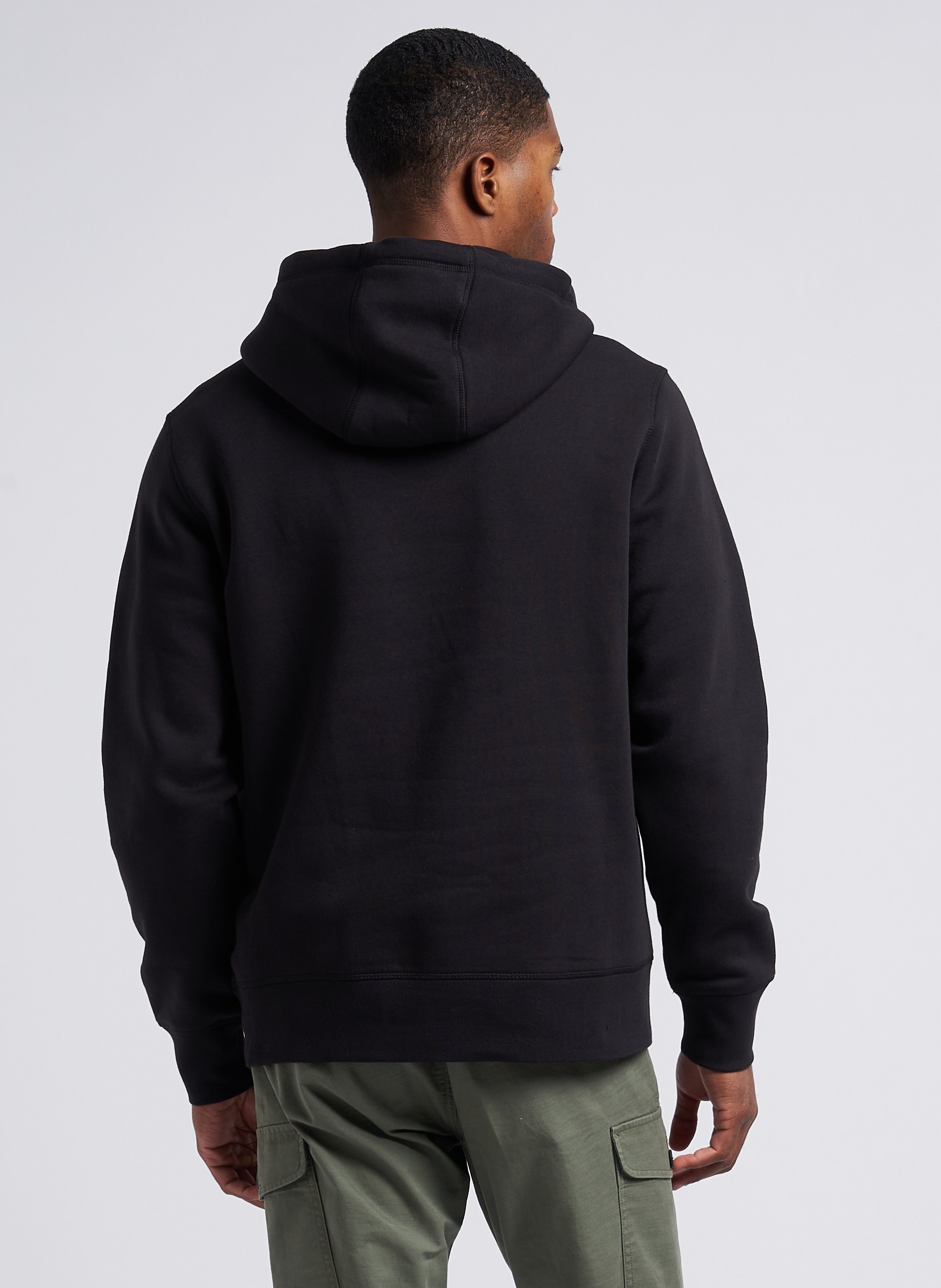 Sweat à capuche regular-fit brodé en molleton TOMMY HILFIGER Noir