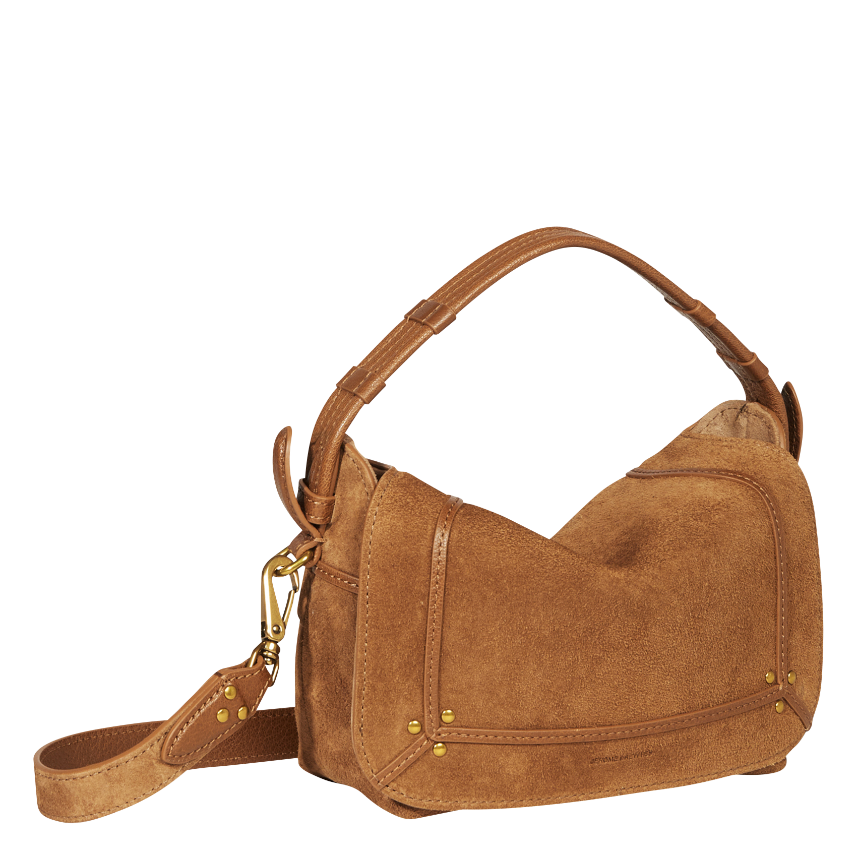 Leather shoulder bag JEROME DREYFUSS Brown