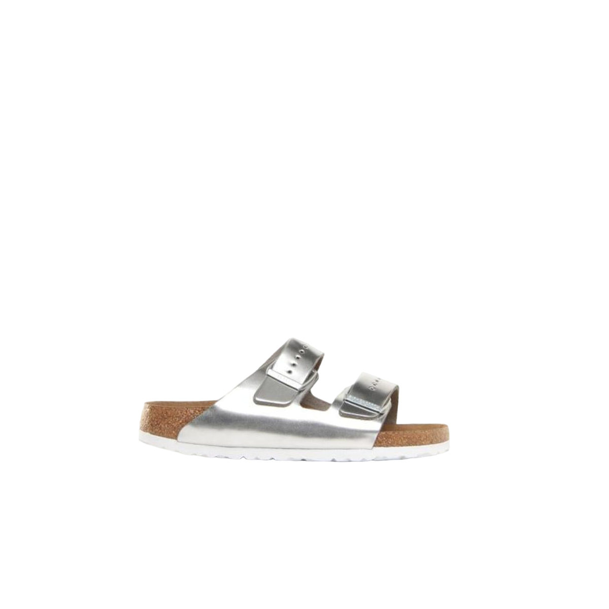 Faux leather sandals BIRKENSTOCK White