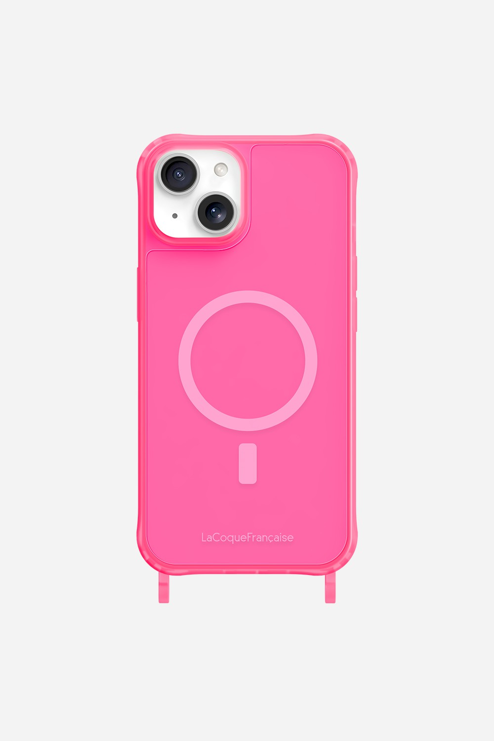 Magsafe phone case with rings for iPhone 14 LA COQUE FRANCAISE Pink