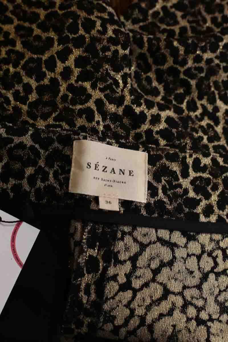 Slim cotton trousers SEZANE - Seconde main Black