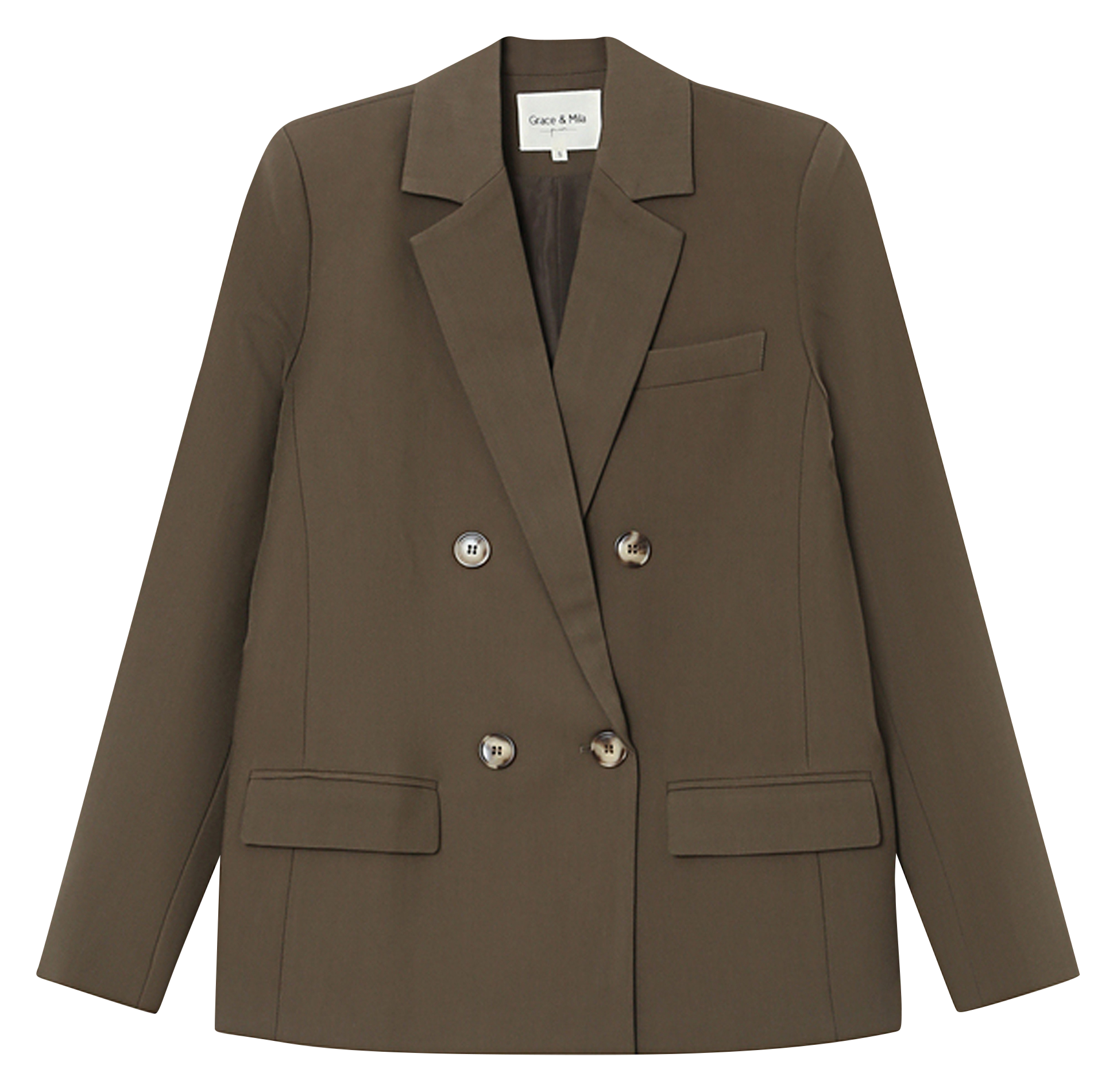 Loose-fit suit jacket GRACE ET MILA Green