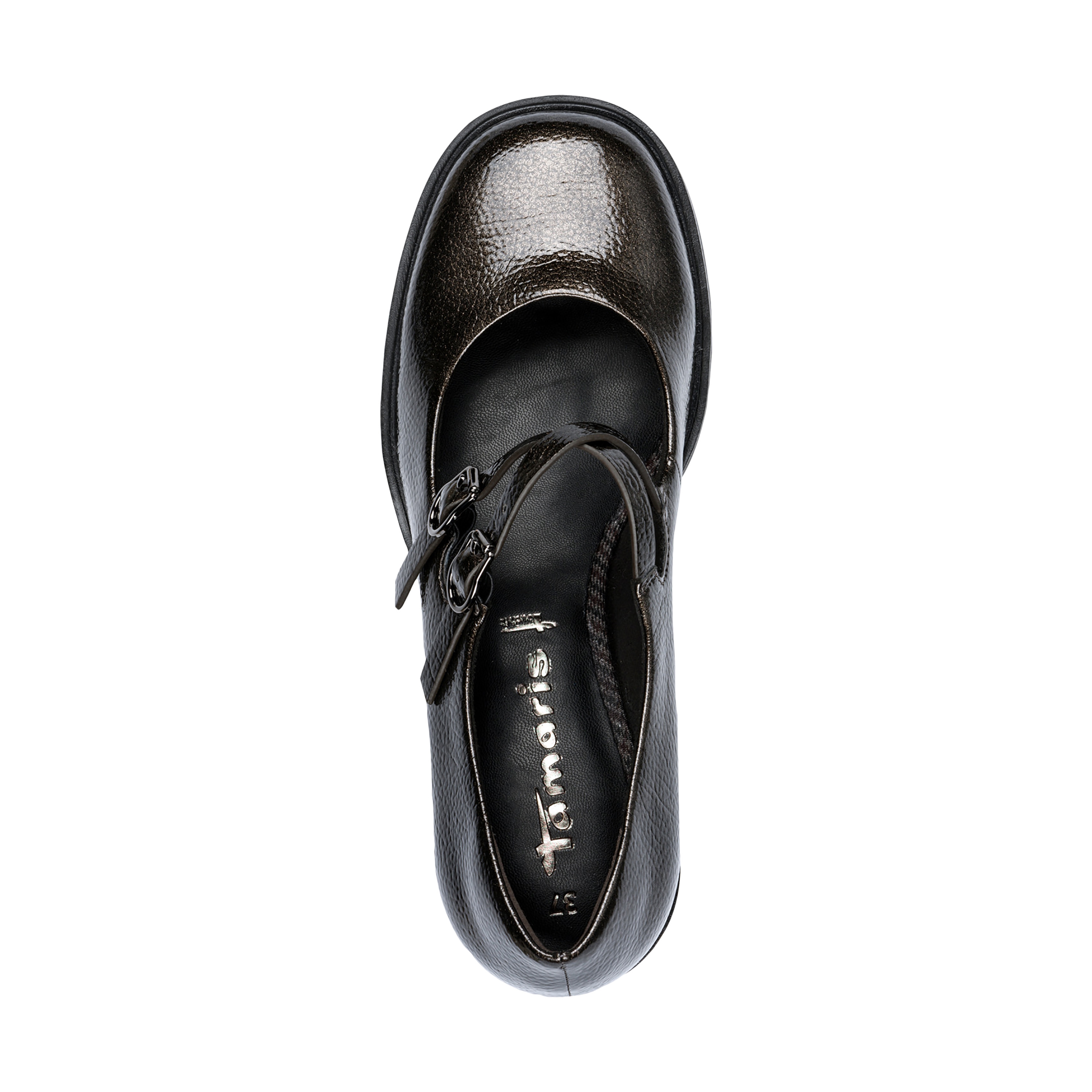 Ballet flats with ankle straps TAMARIS Grey