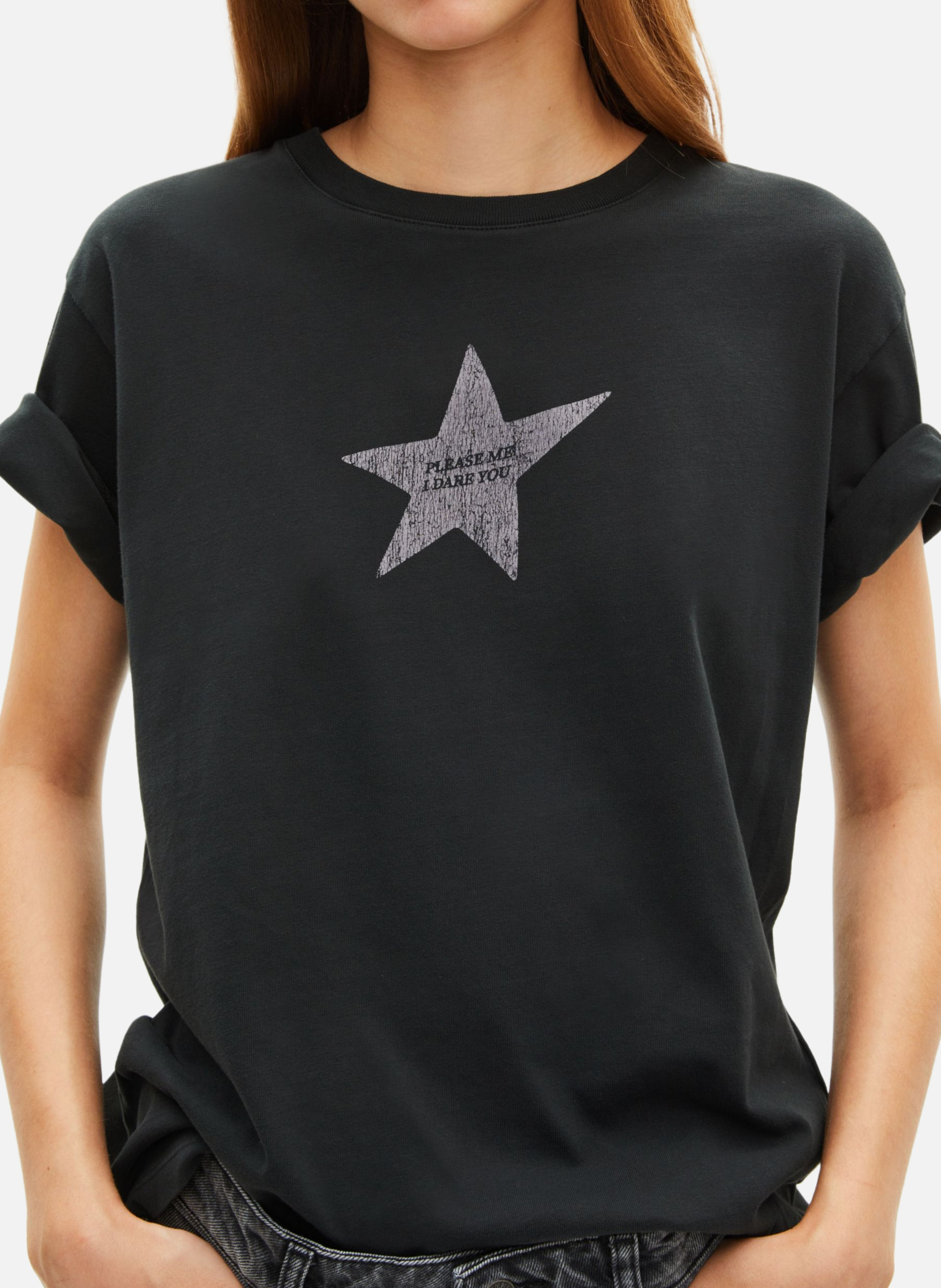 T-shirt with screen printing THE KOOPLES Black