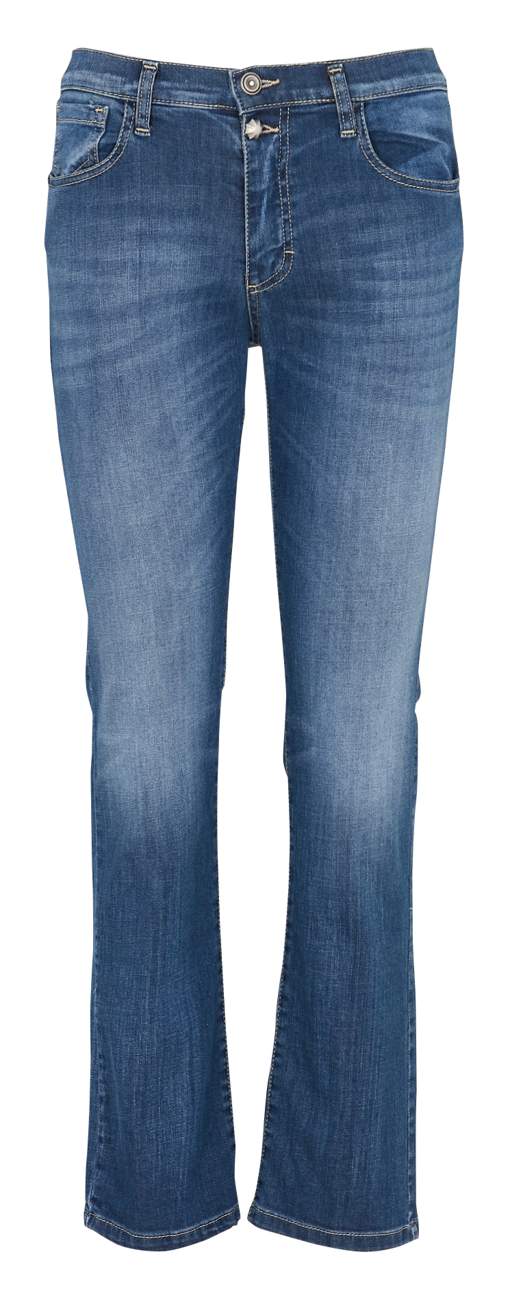 Jean droit en coton mélangé PLEASE Bleu