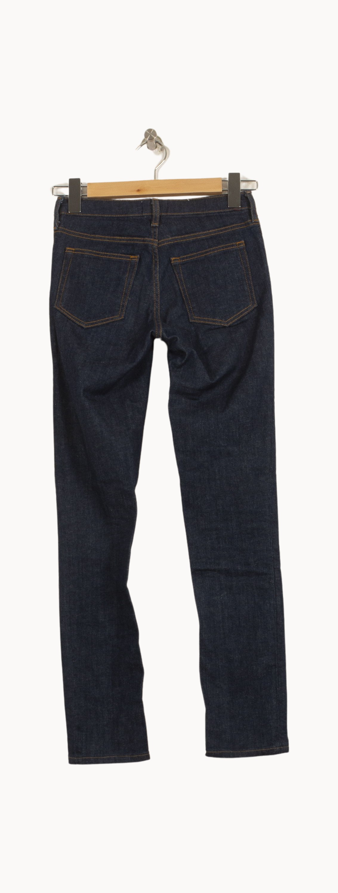 Cropped slim jeans with studs ACNE STUDIOS - Seconde Main Blue
