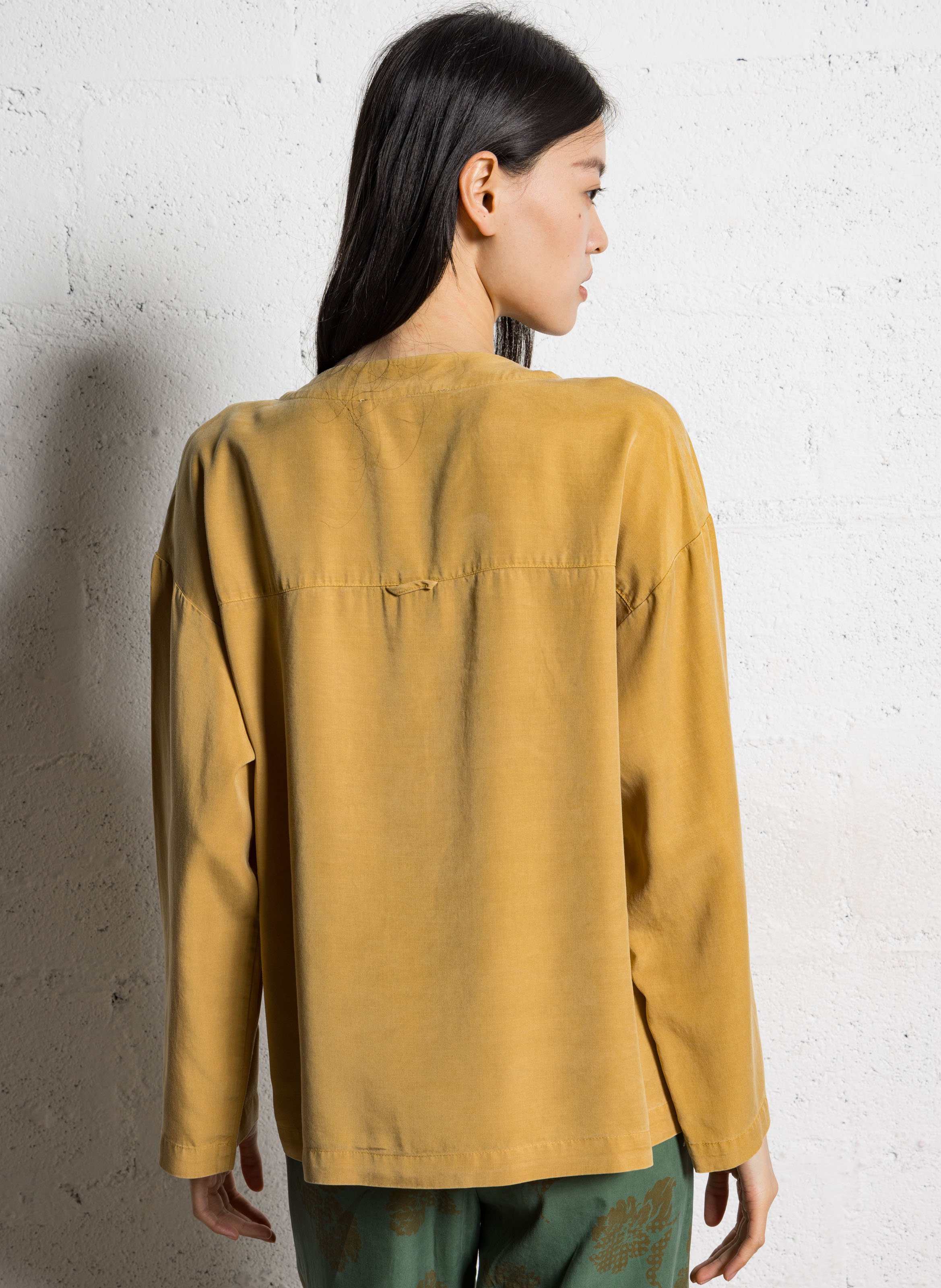 Veste droite col rond NICE THINGS Jaune