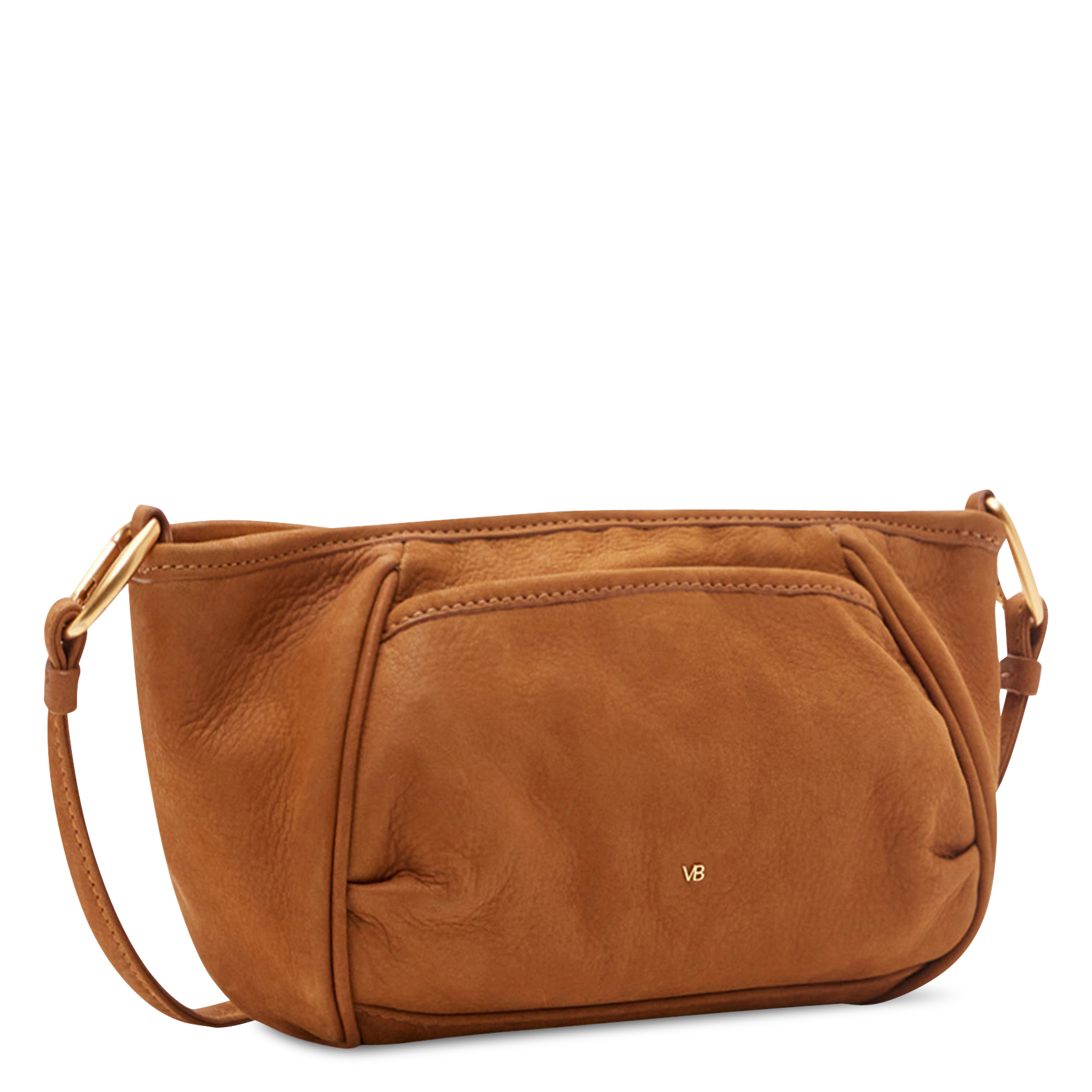 Sac porté épaule en cuir Marron