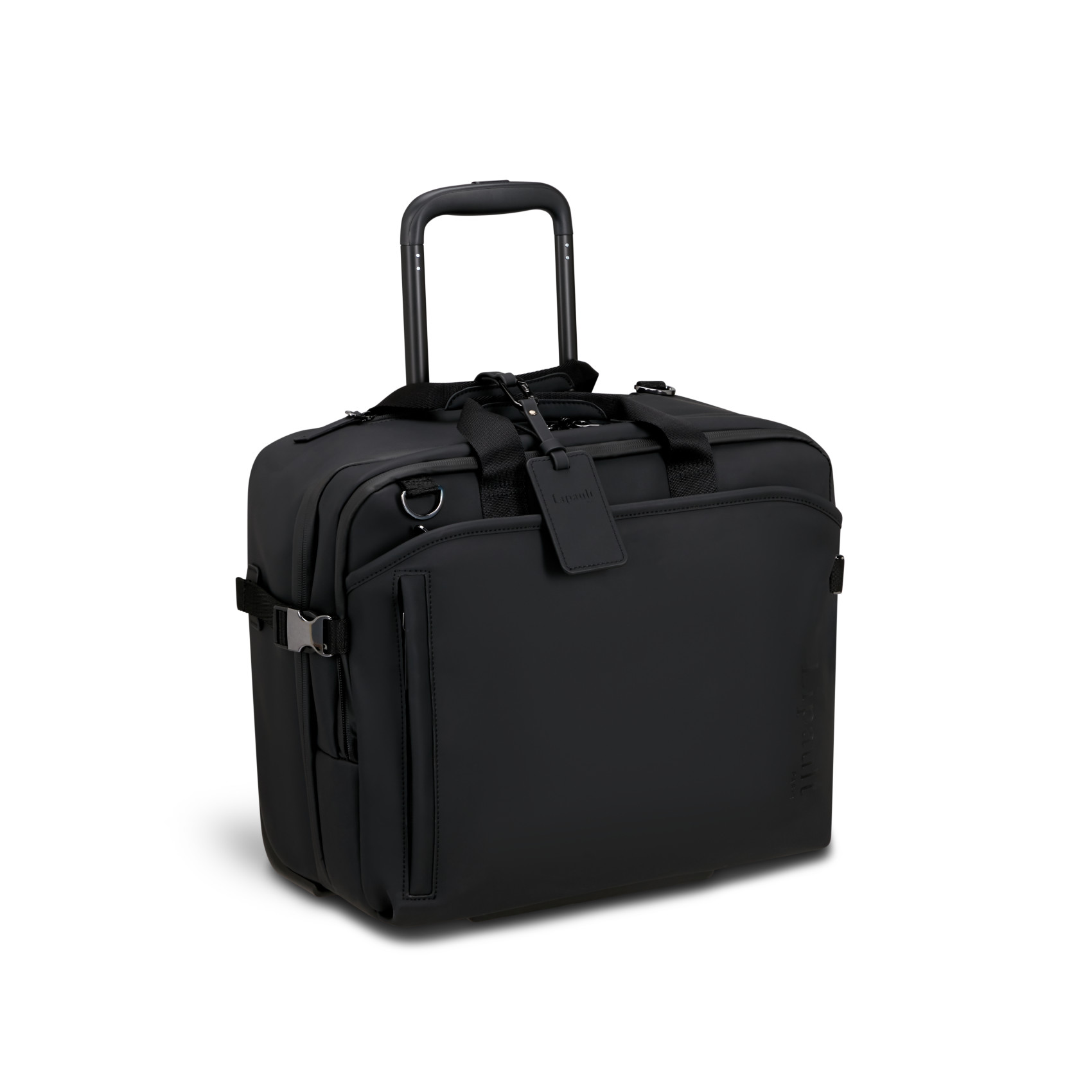 "Lost in Berlin Rolling Tote" LIPAULT Black