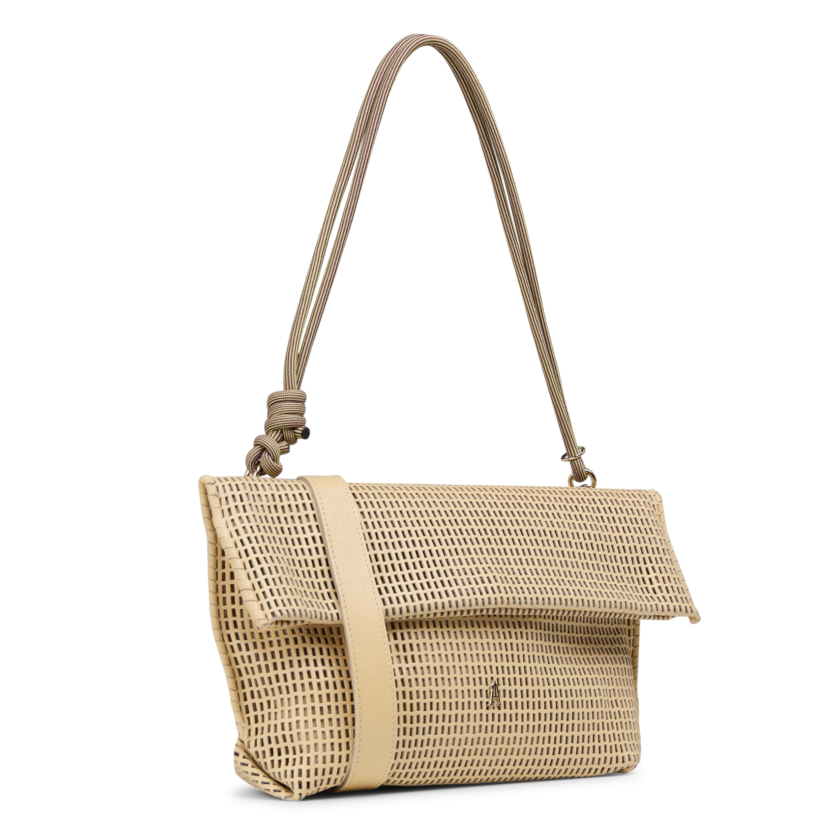 Sac bandoulière en cuir ajouré CRAIE STUDIO Beige