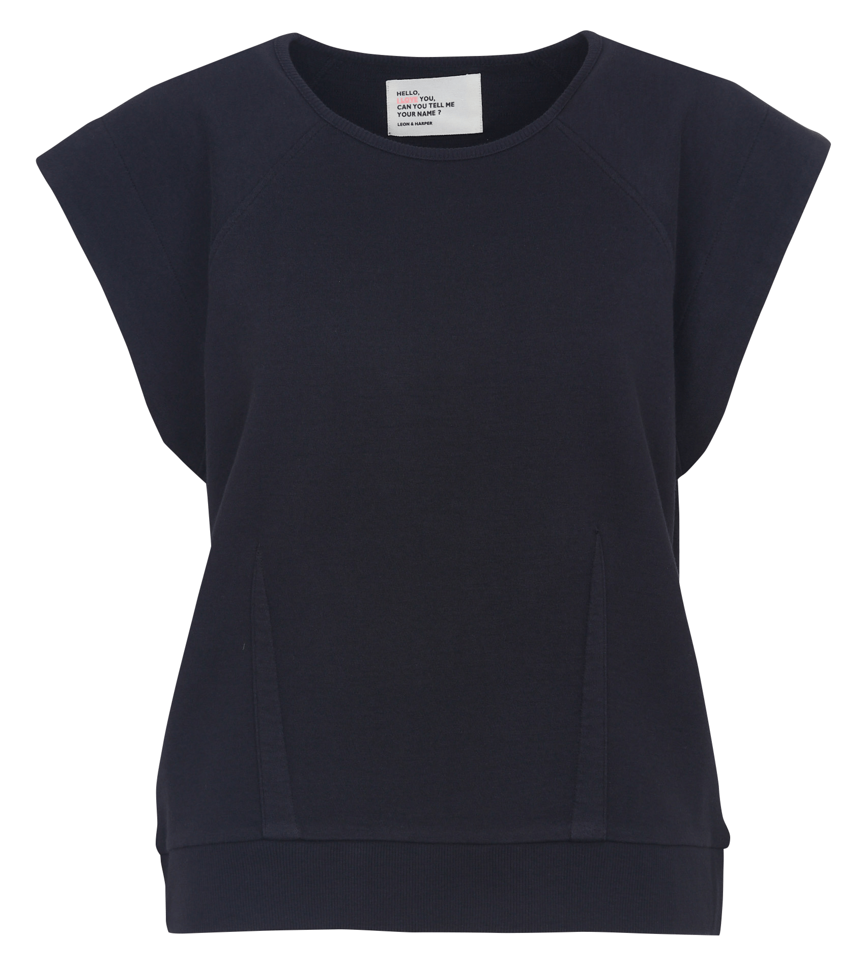 Sweat col rond en coton bio LEON & HARPER Gris