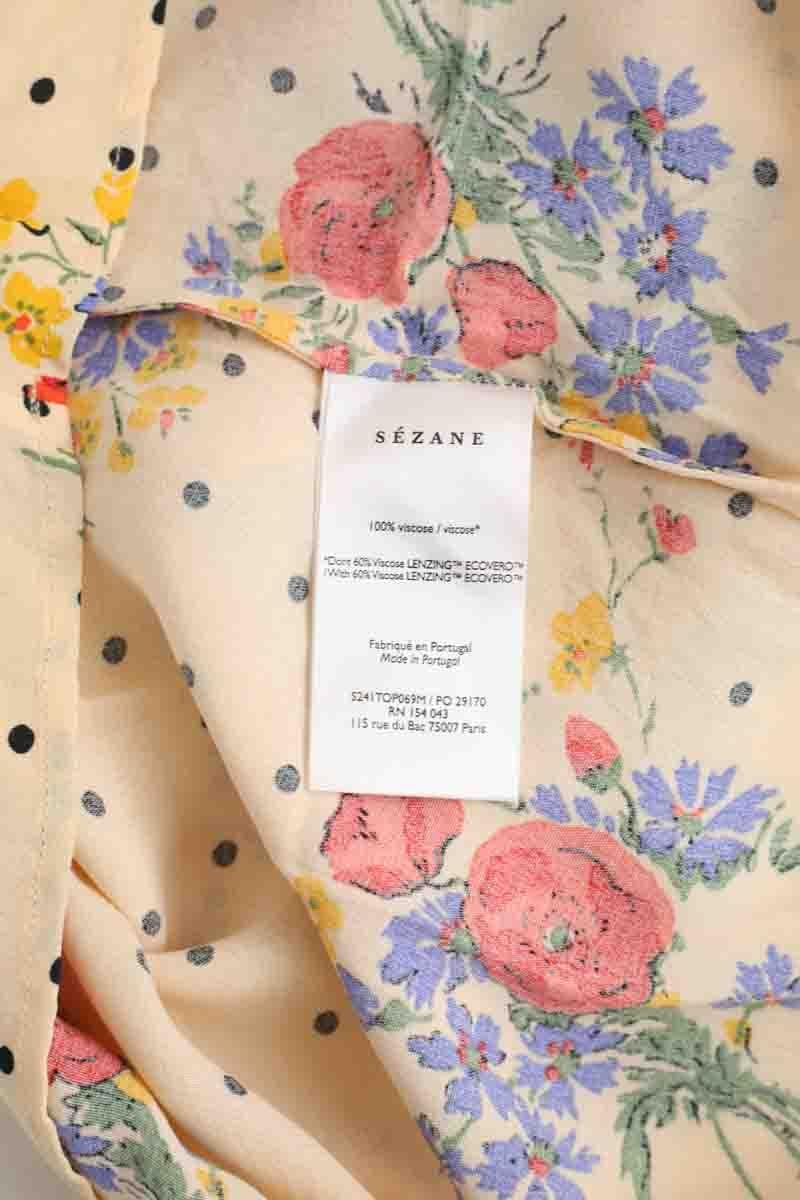 Azawood sleeveless top SEZANE - Seconde main Beige