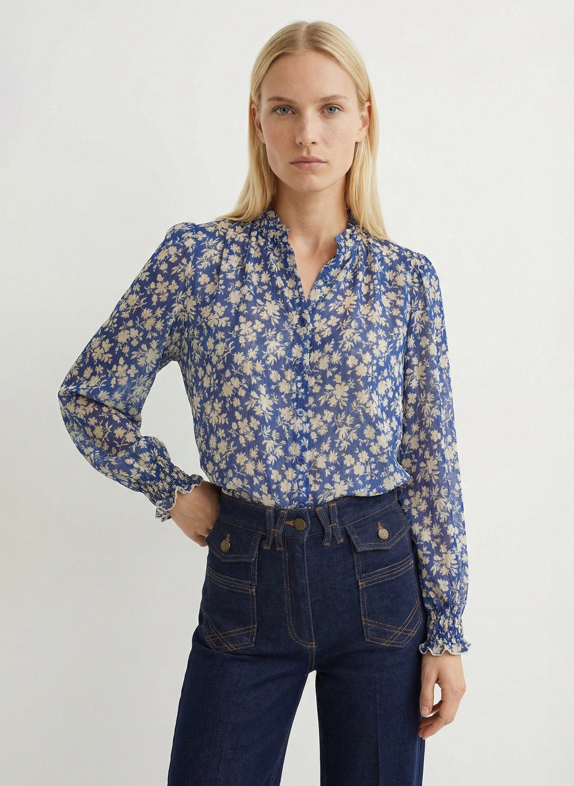 High-neck shirt  GERARD DAREL Blue