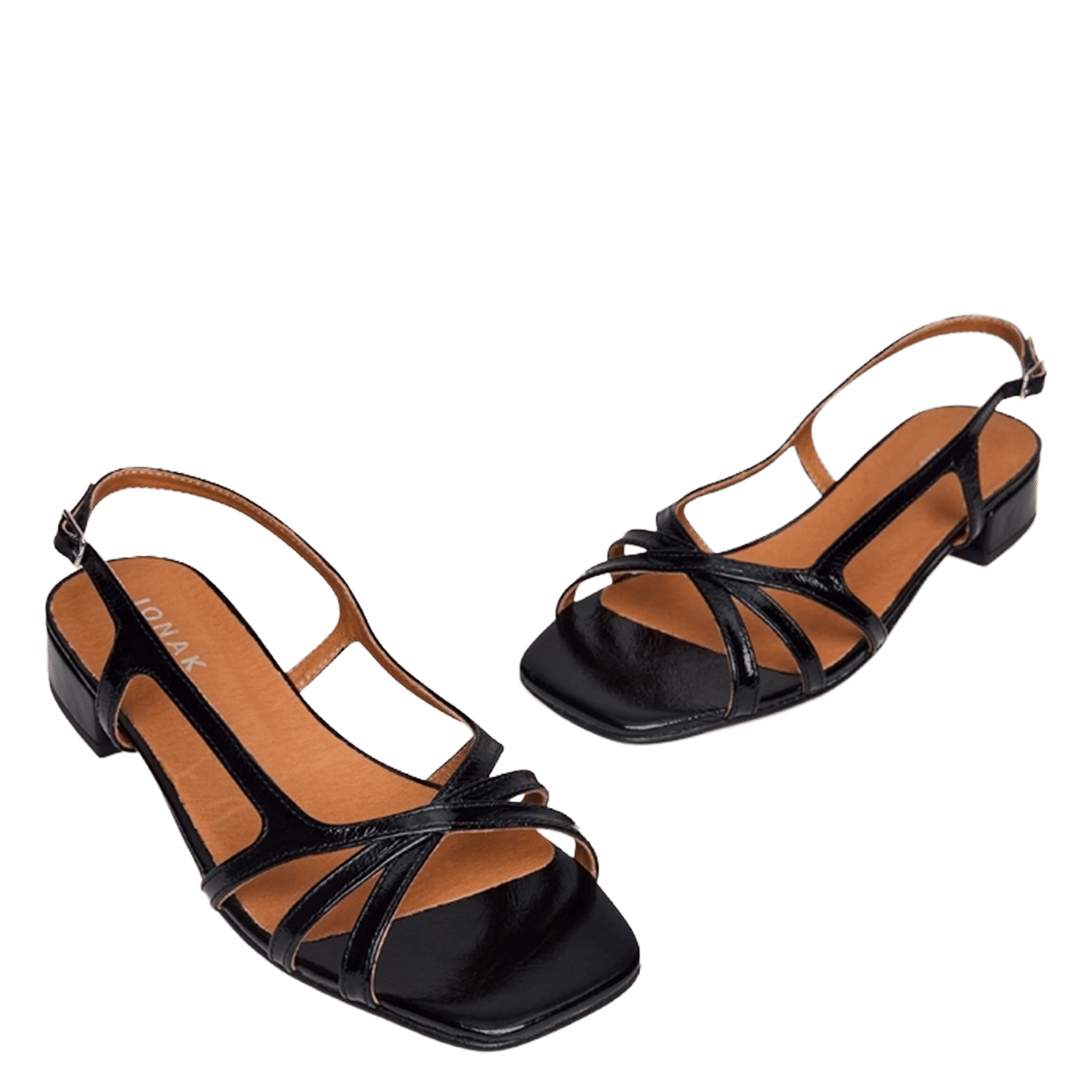 Alice - Ledersandalen mit Absatz JONAK Schwarz