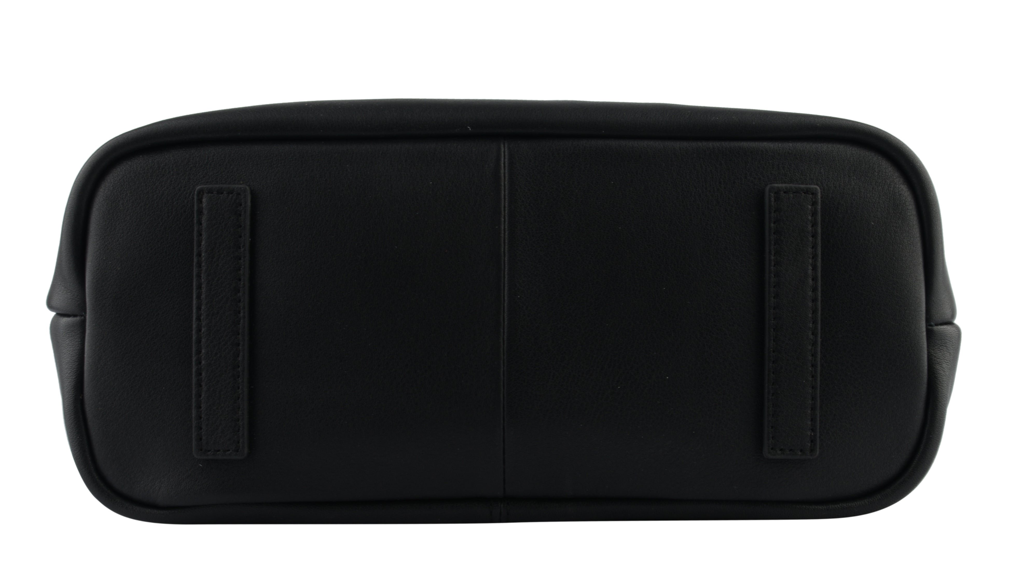 Calfskin leather shoulder bag Black