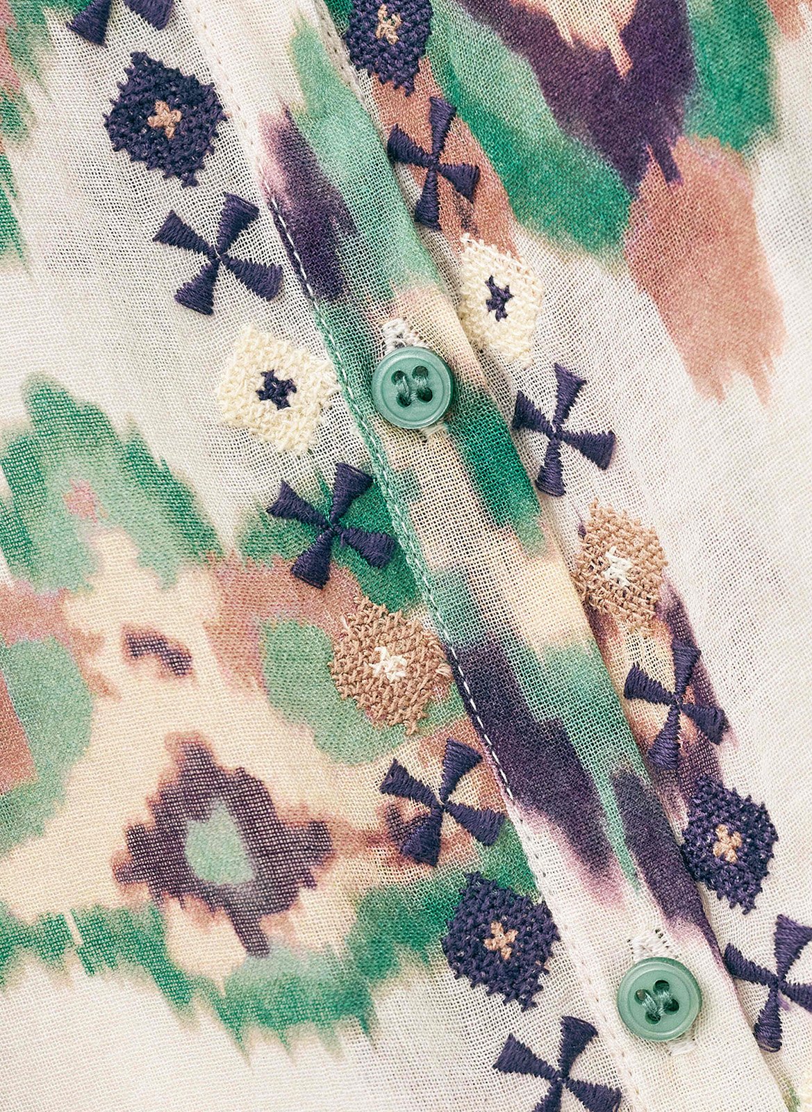 Blouse met klassieke kraag BA&SH Beige