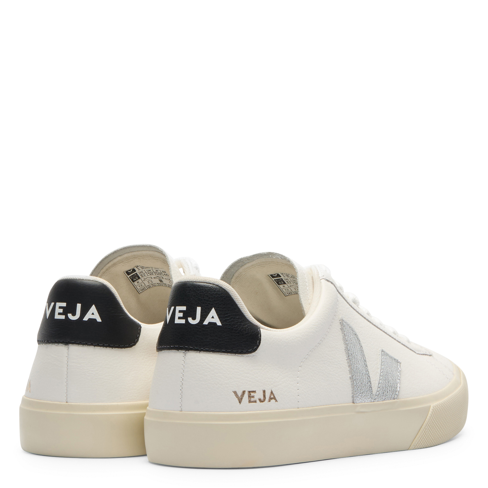 Niedrige Sneaker im Material-Mix VEJA Weiss