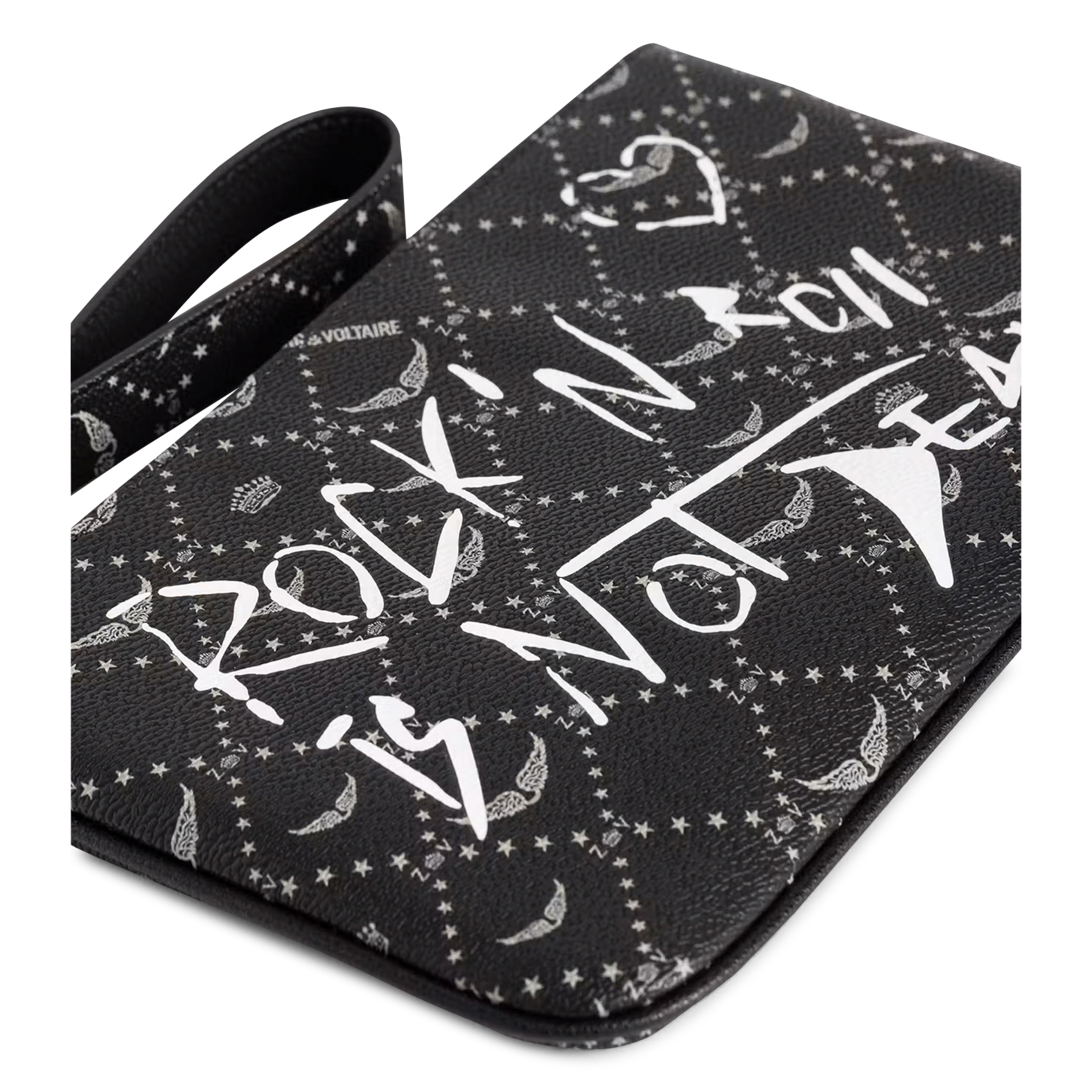 Pochette zippée à motifs ZADIG&VOLTAIRE Noir