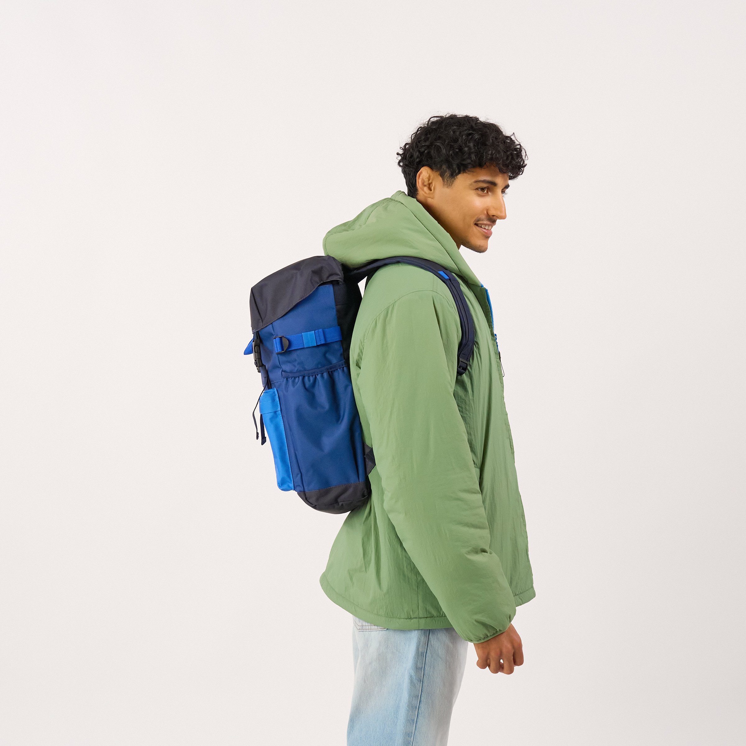 Recycled polyester backpack | Blue BILLYBELT Men