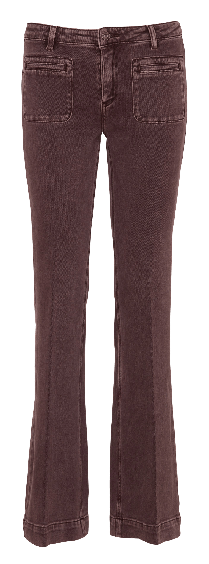 Ausgestellte Jeans aus Baumwolle MKT Braun