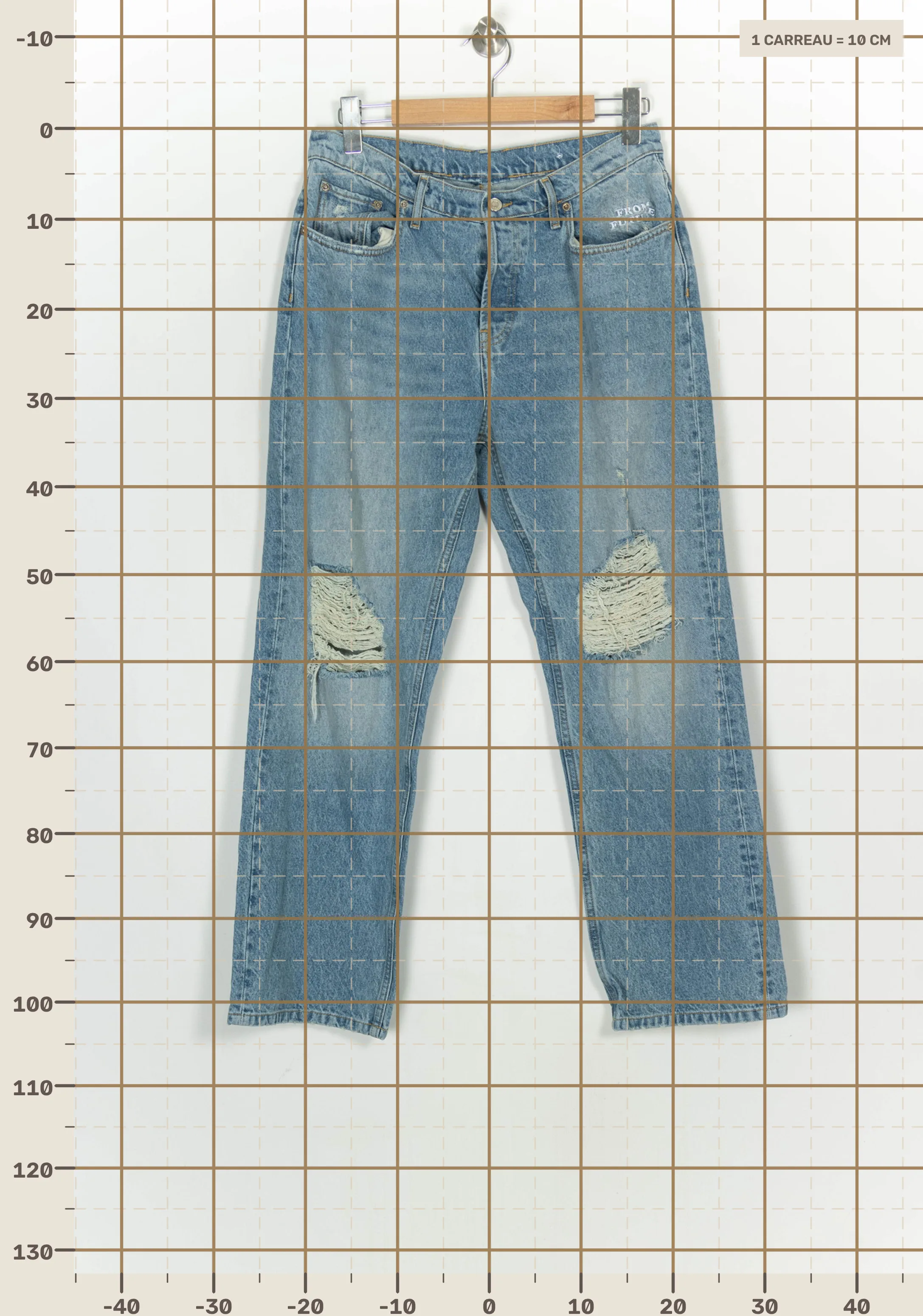 Jeans FROM FUTURE - Seconde Main Blue