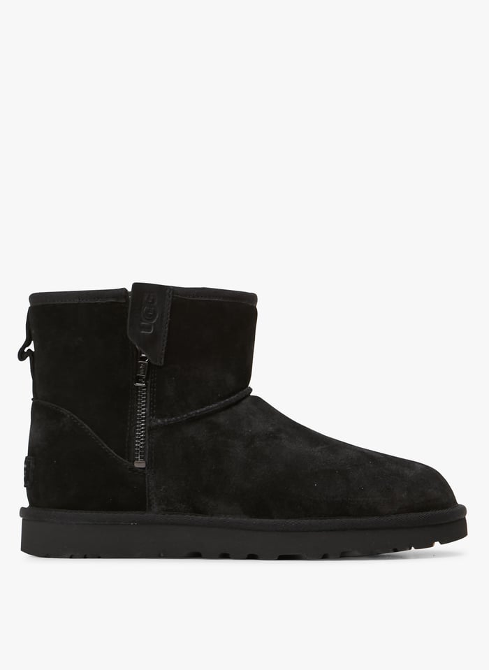 Ugg cuir noir sales