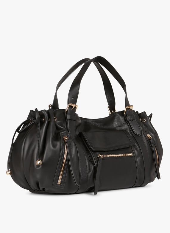 Sac a Main En Cuir St Germain Noir Gerard Darel Femme DYS30F410 9100 NOIR Place des Tendances