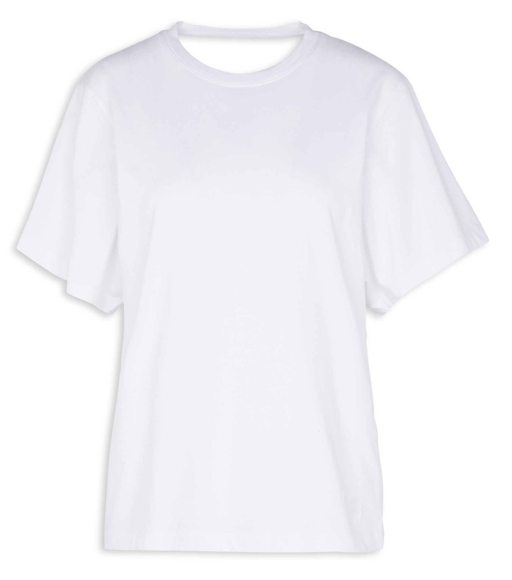 Top droit col rond décolleté dos IRO Blanc