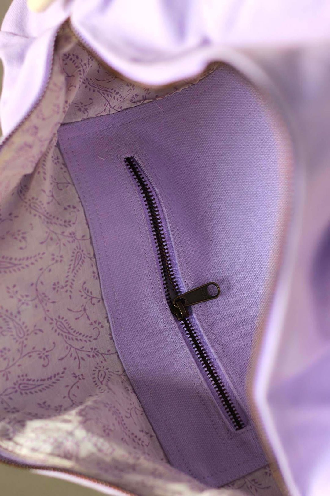 Cotton weekend bag HINDBAG Purple