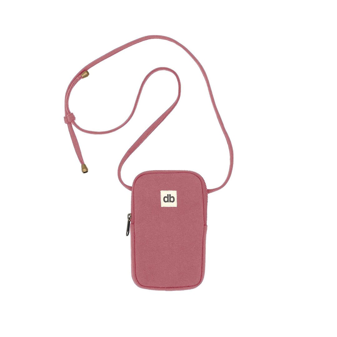 Cotton phone pouch BILL Rose blush