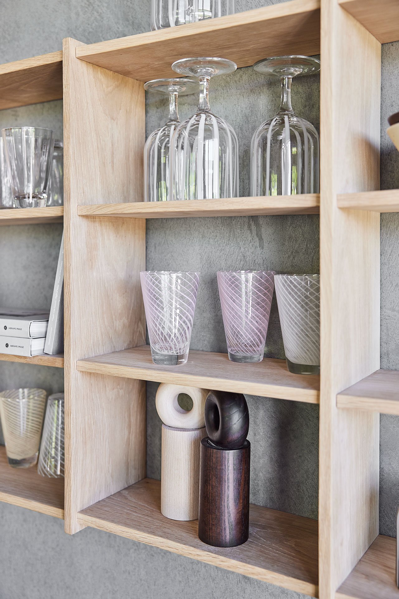 Set of 2 glass glasses OYOY LIVING DESIGN Pink