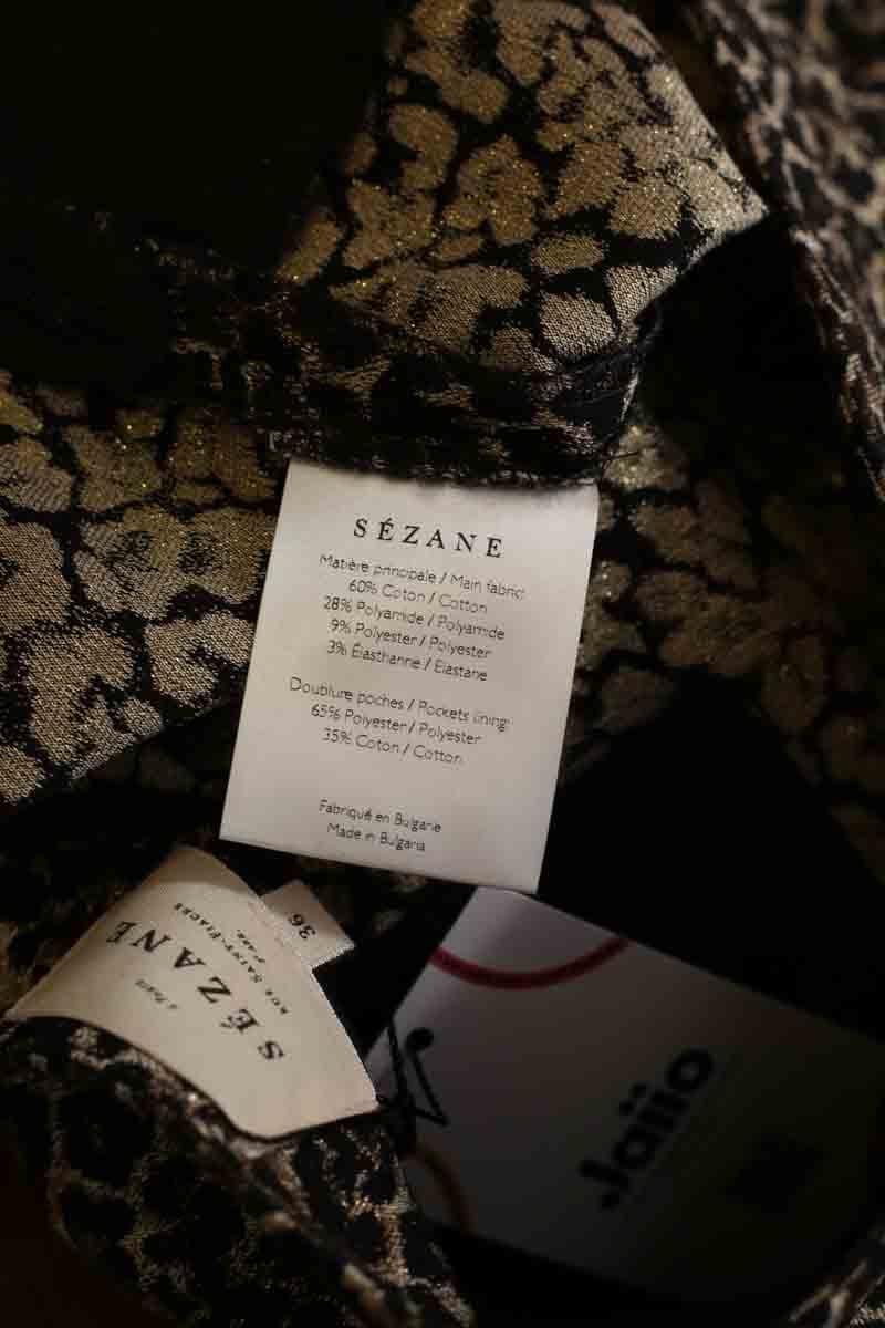 Slim cotton trousers SEZANE - Seconde main Black