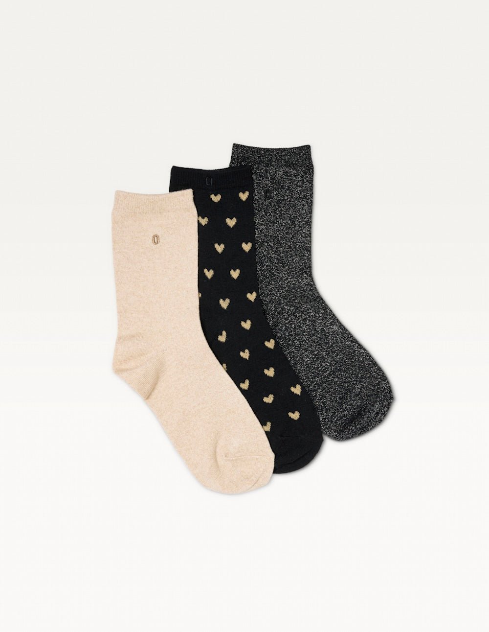 Pack of 3 pairs of socks ODAJE EX. M.MOUSTACHE Black