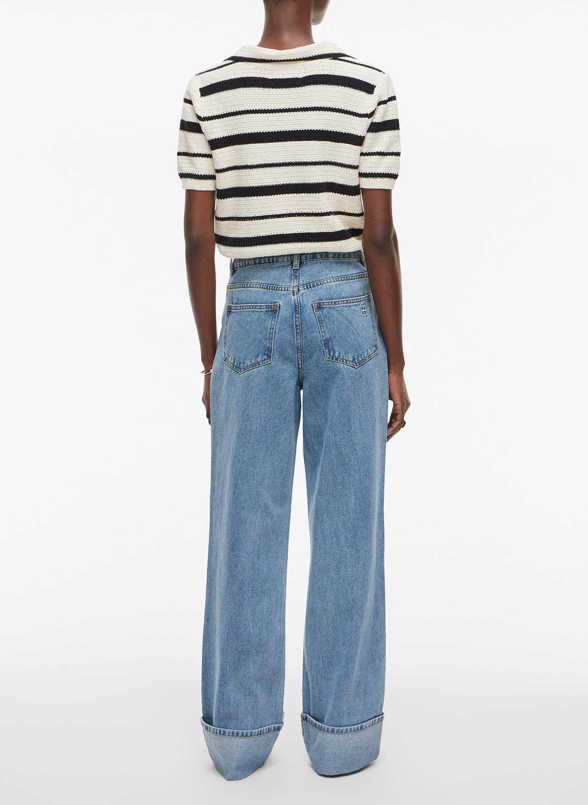 Straight cotton-blend shorts ROUGE EDIT Blue