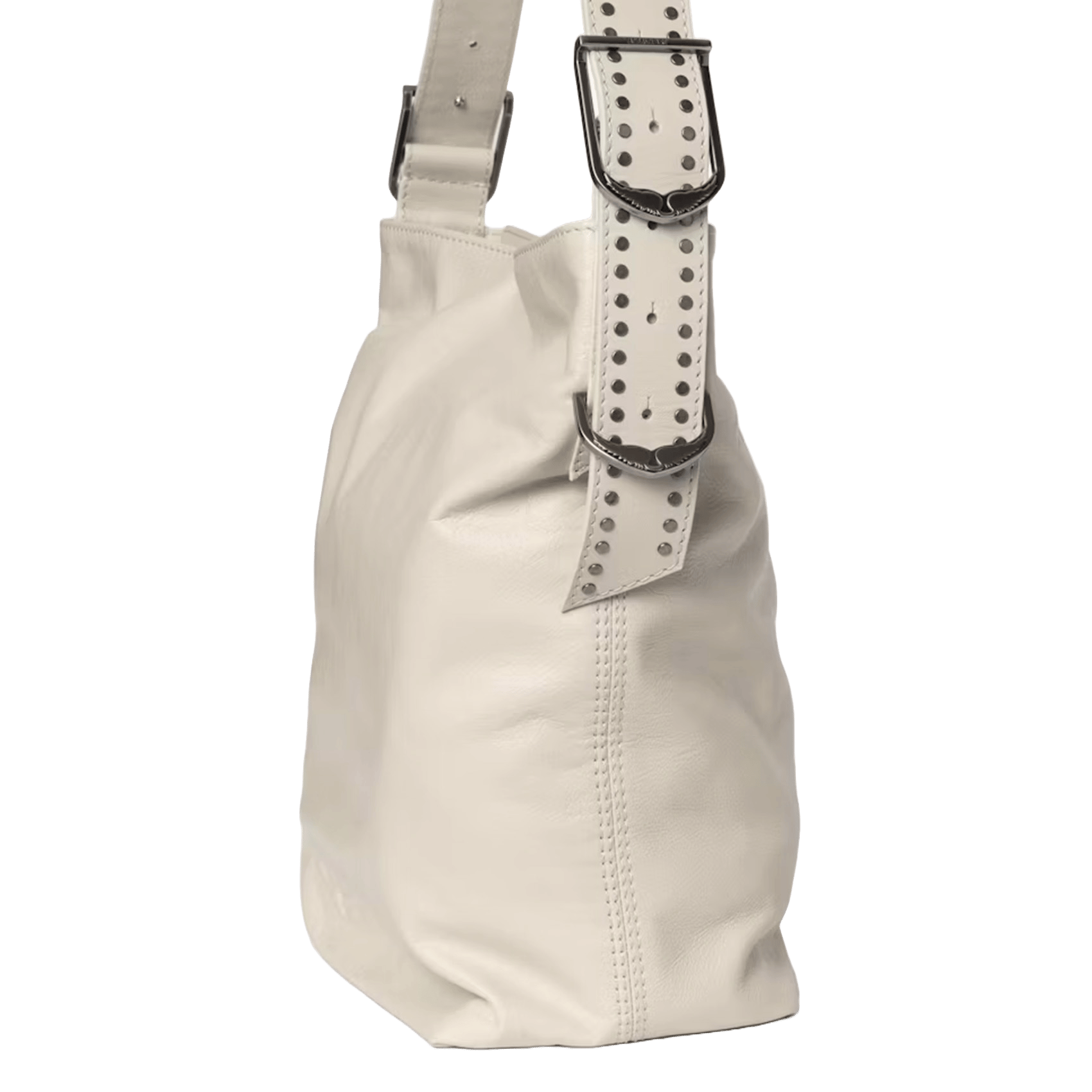 Bolso al hombro de piel ZADIG&VOLTAIRE Blanco