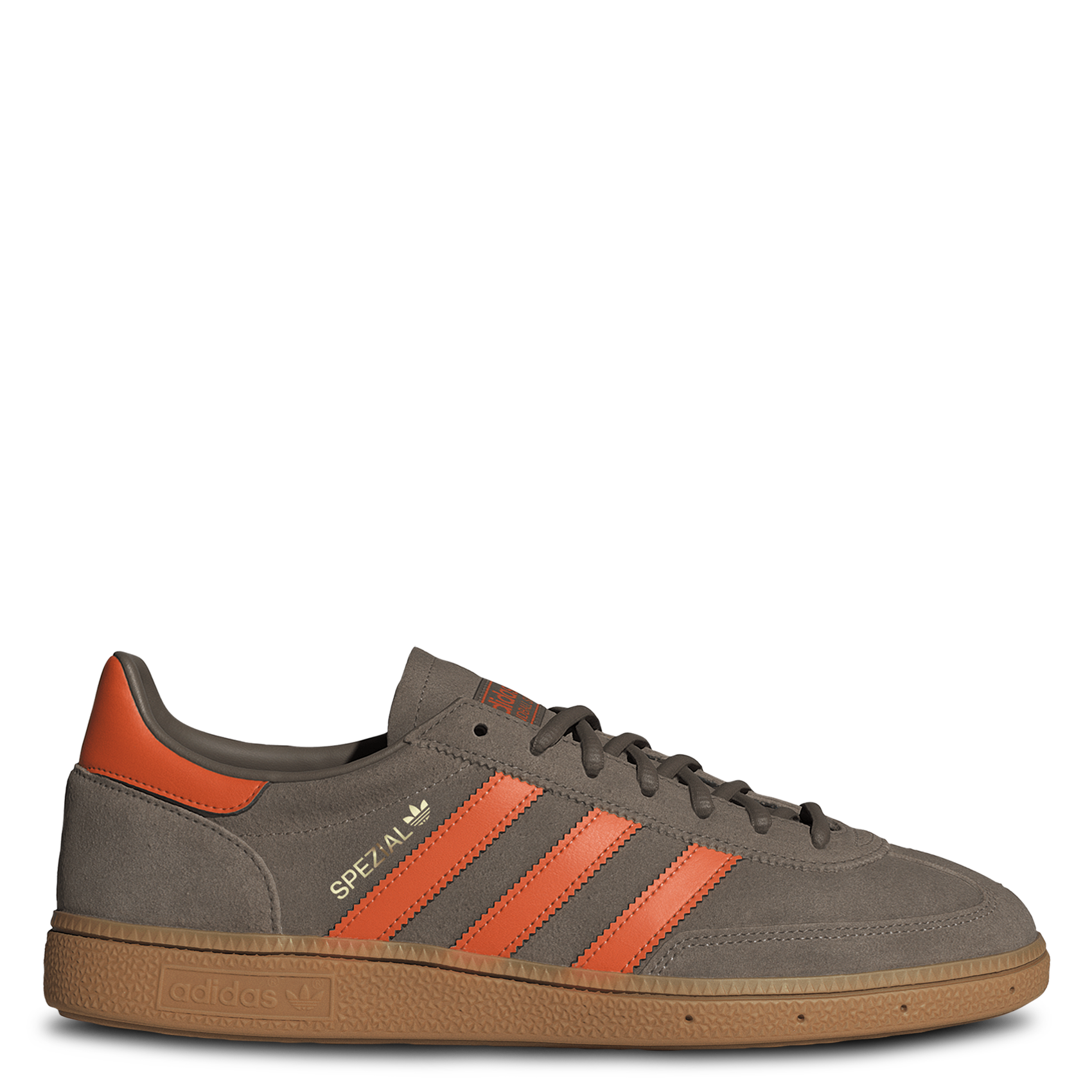 Baskets basses en cuir ADIDAS Marron