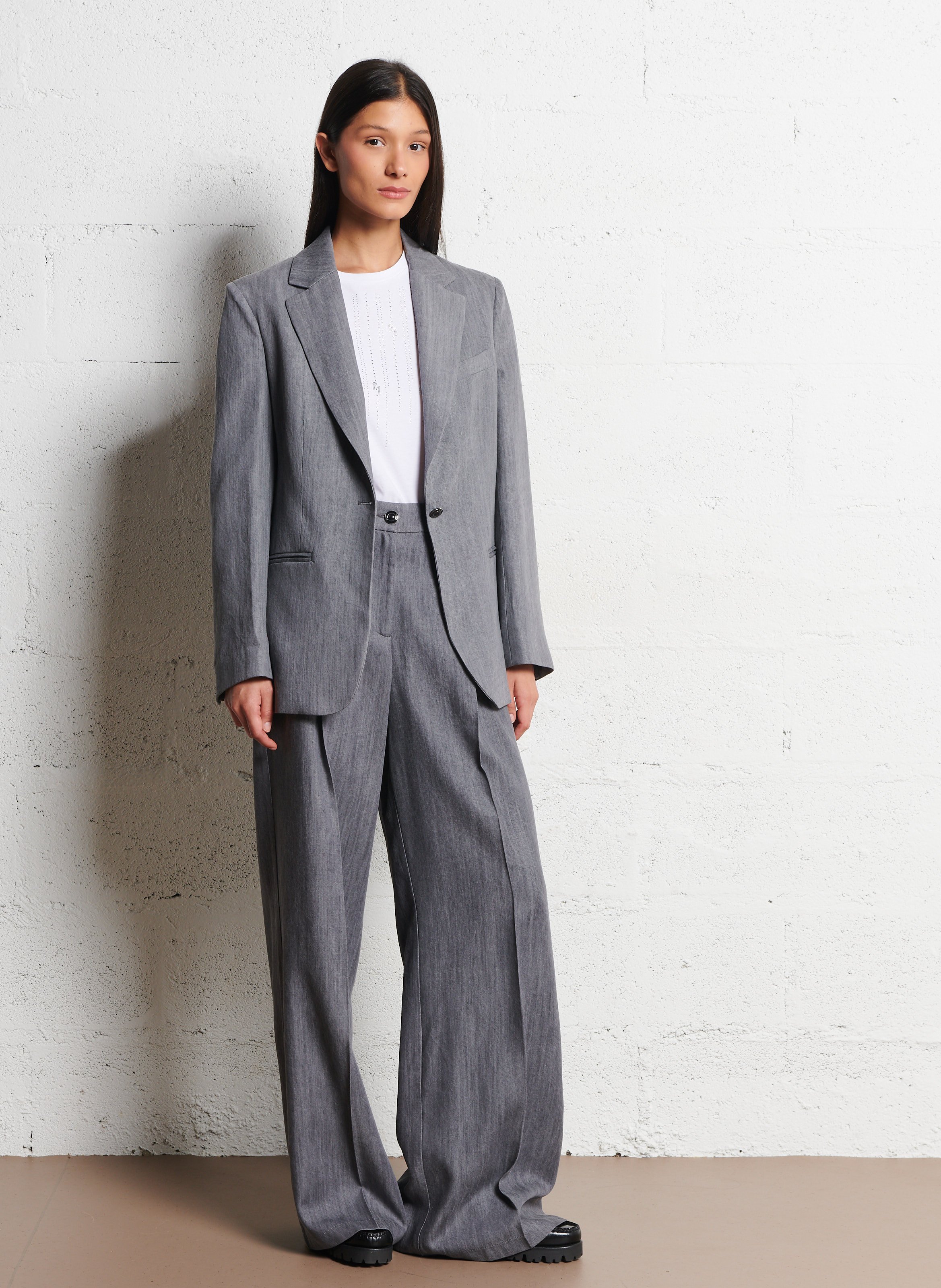 Weit geschnittene Hose LIU JO Grau