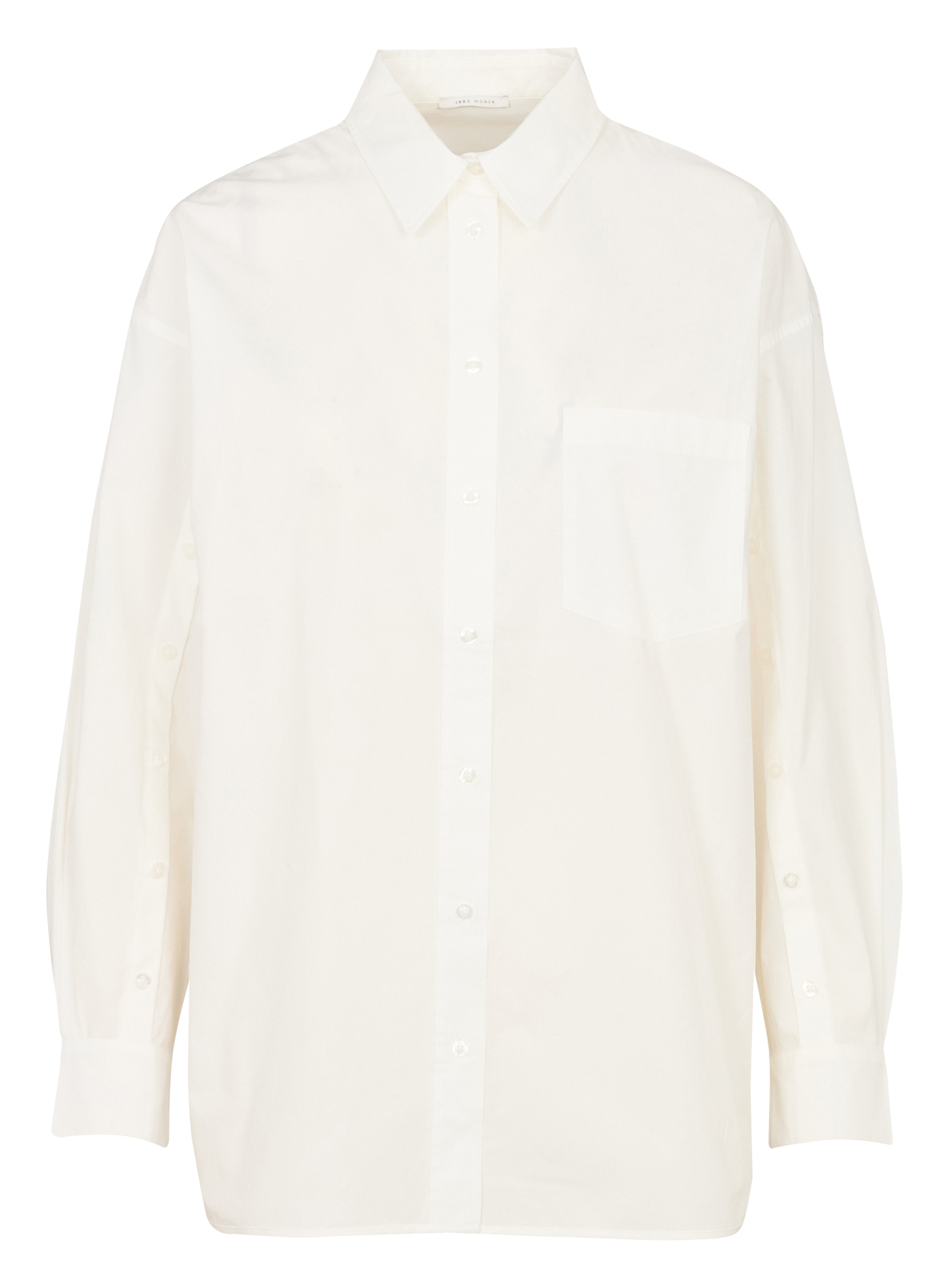 Chemise oversize col classique en coton IKKS Blanc