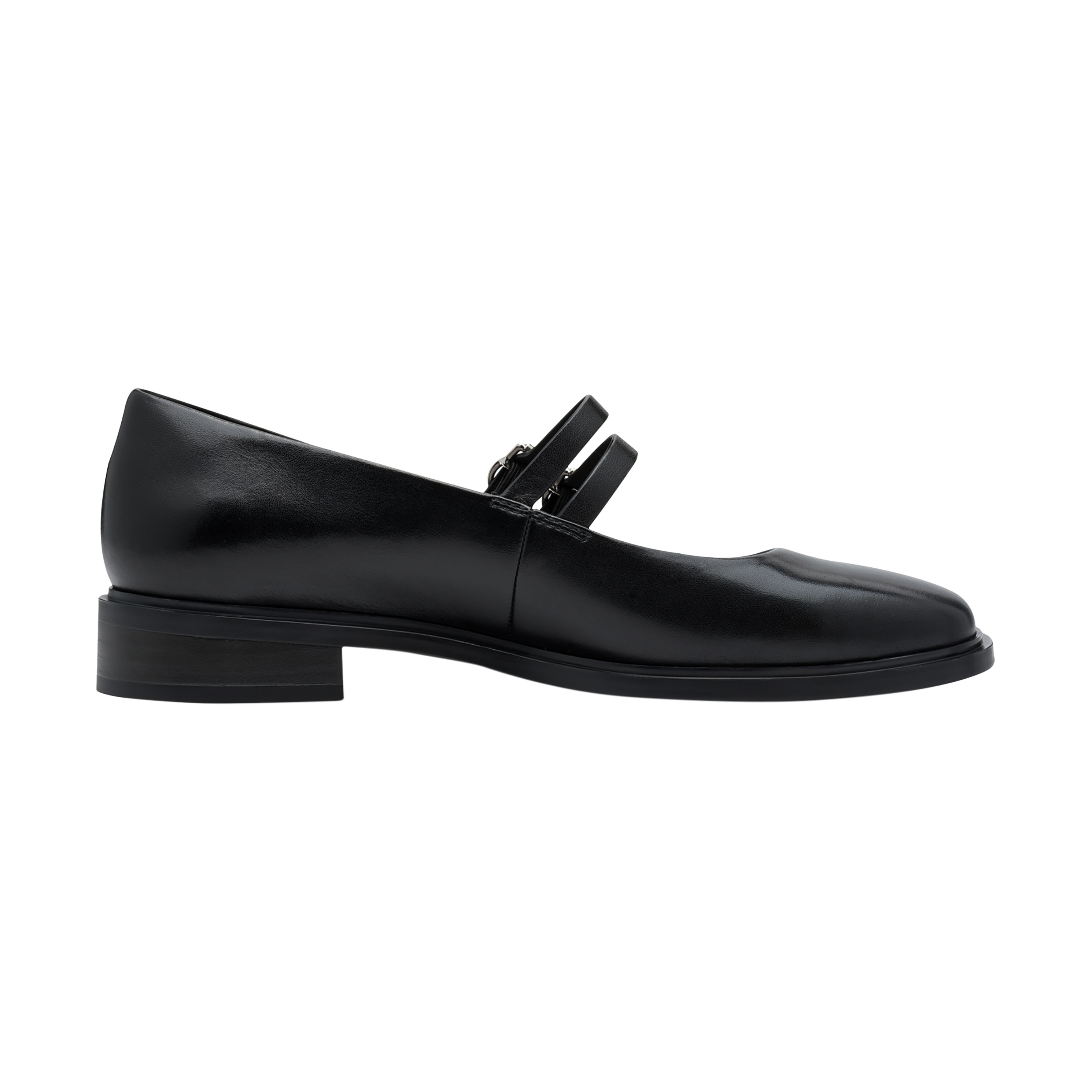Leather ballet pumps TAMARIS Black