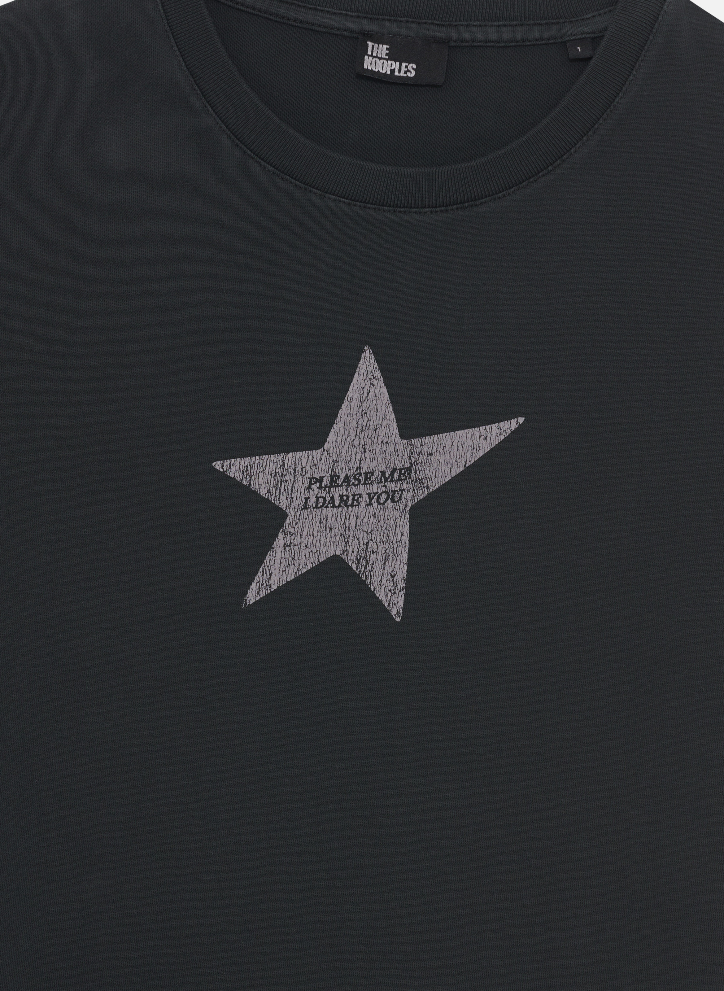 T-shirt with screen printing THE KOOPLES Black