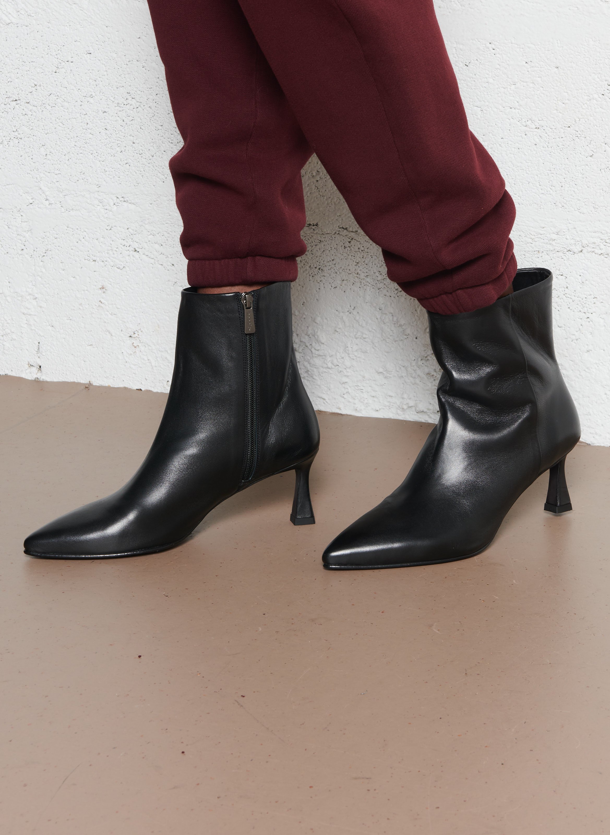 Bottines en cuir BOBBIES Noir