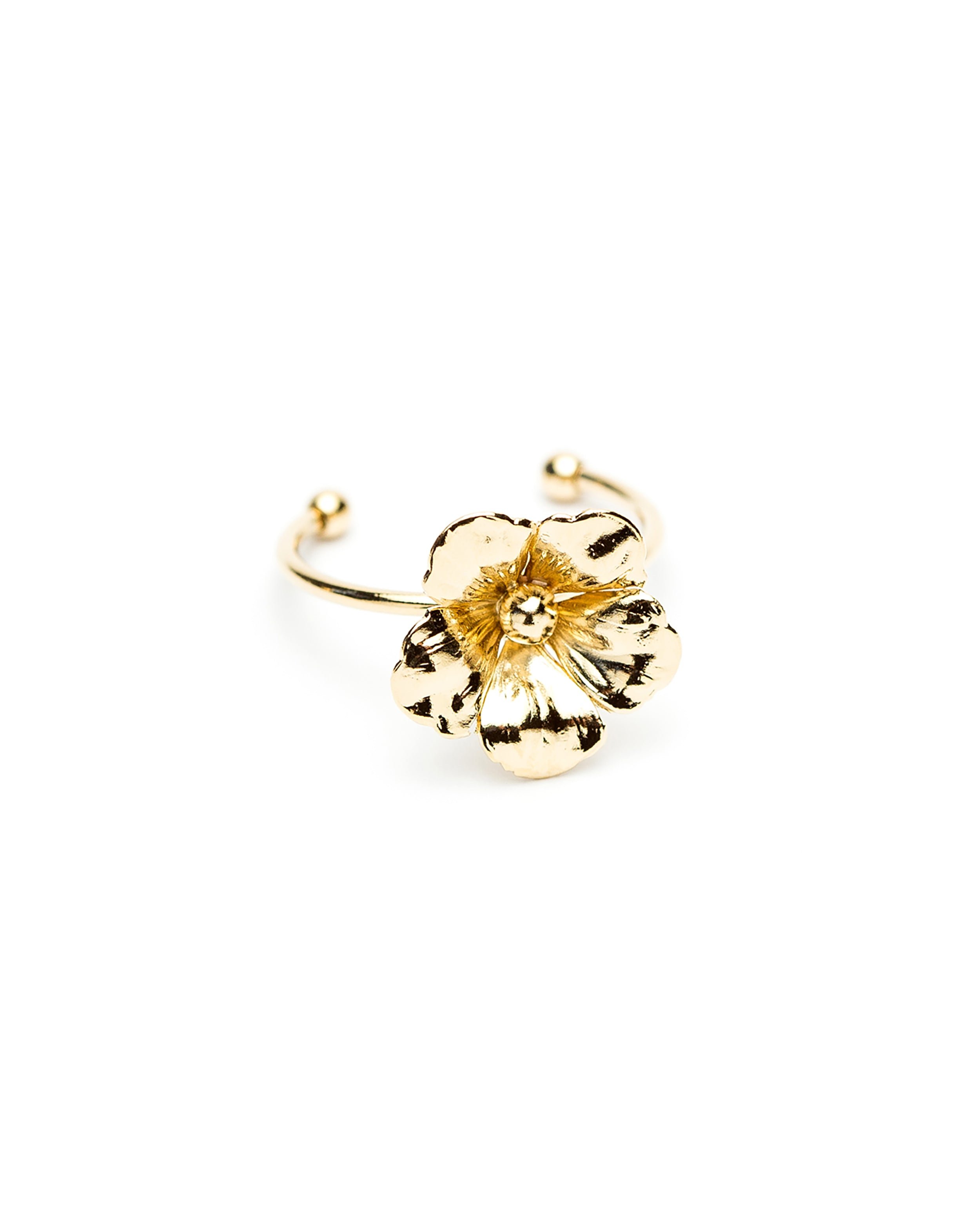 AGLAÉ - Fine gold-plated flower ring MONSIEUR SIMONE