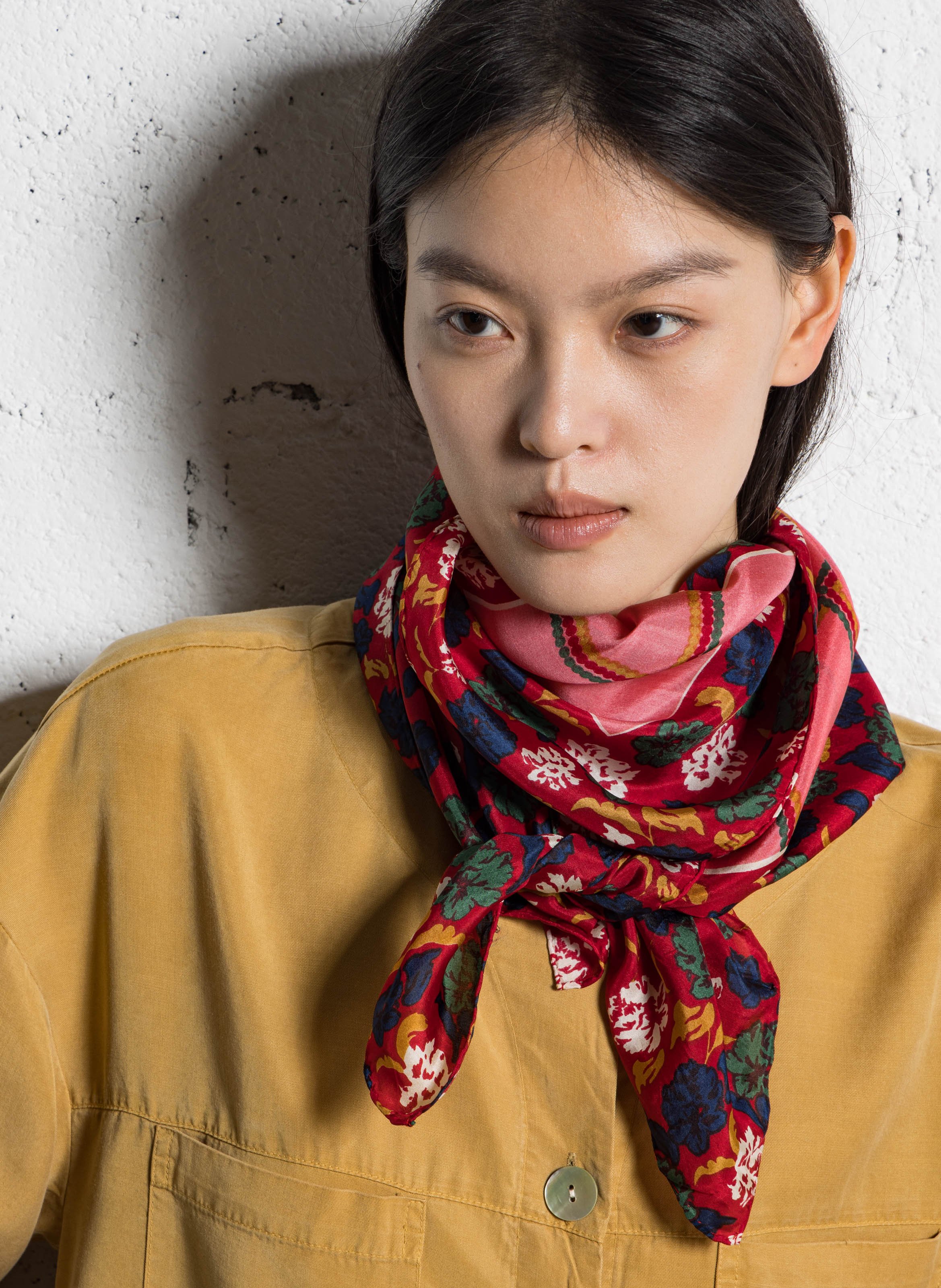 Floaty silk scarf NICE THINGS Pink