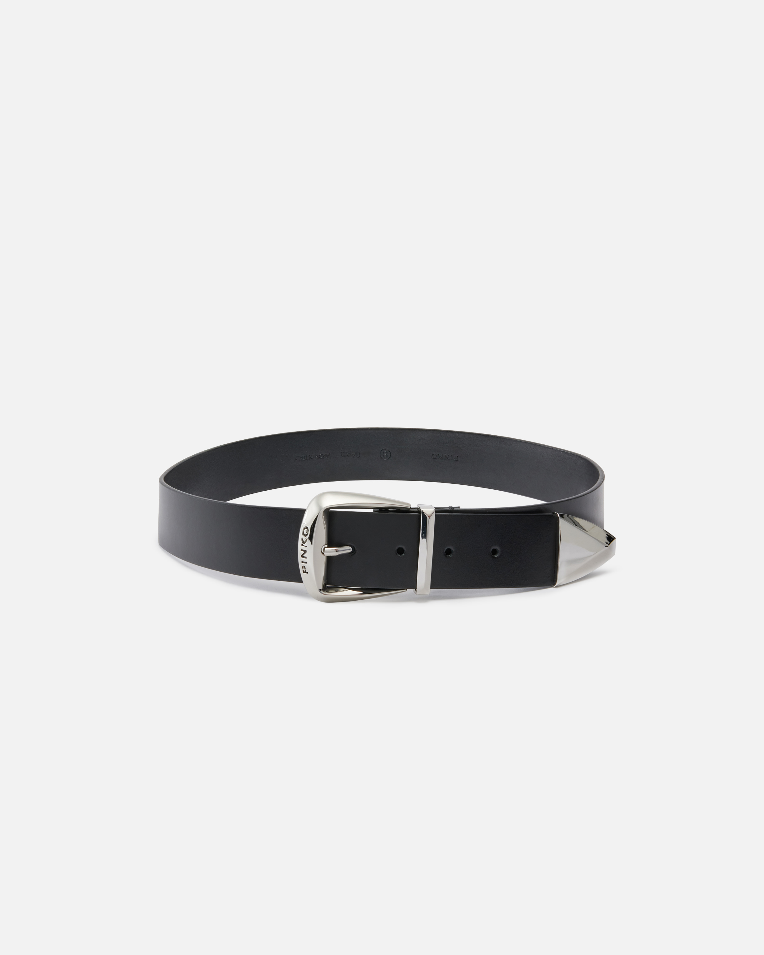4 cm leather belt PINKO Black